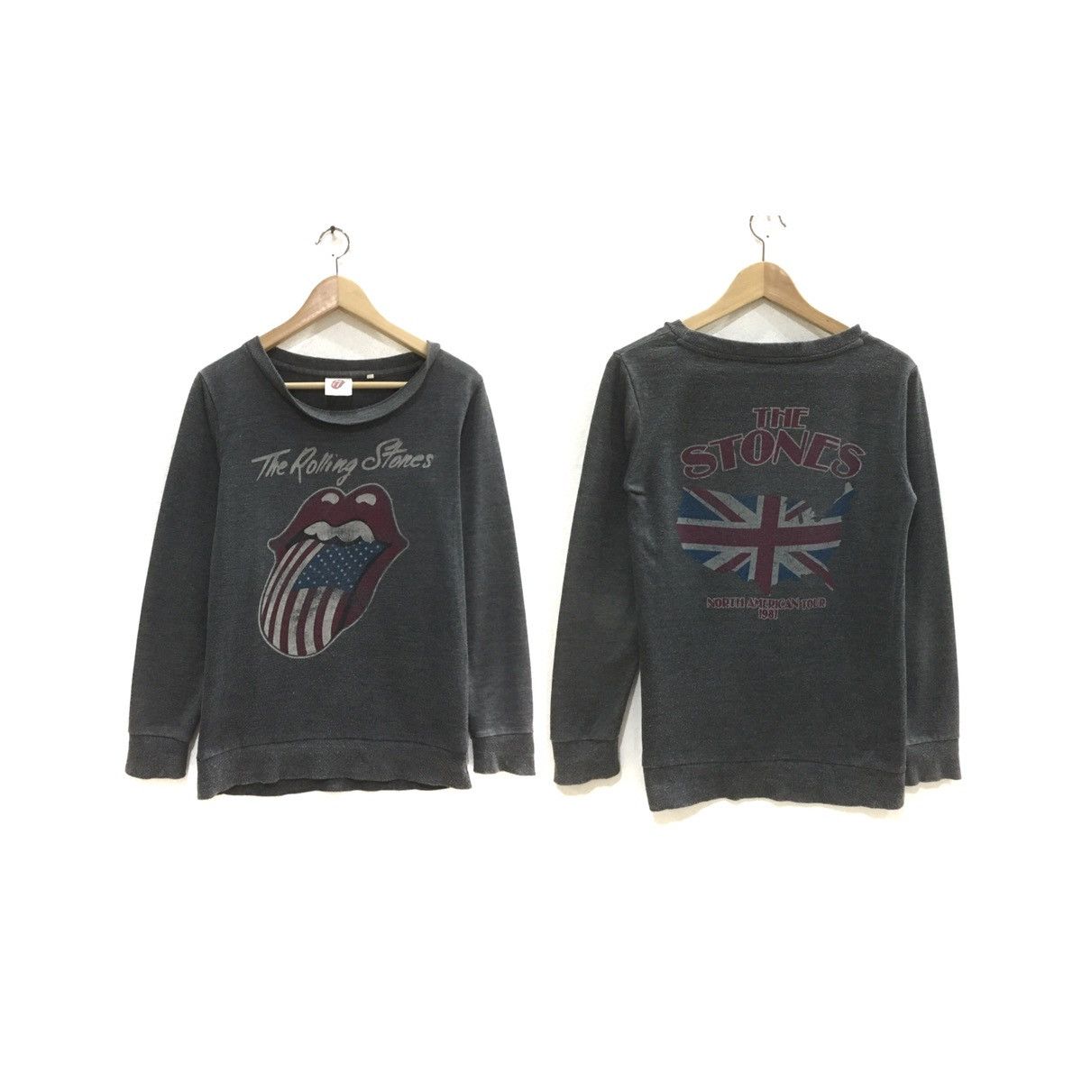Band Tees × The Rolling Stones The Rolling Stone Sweatshirt Biglogo Tour 2012 Size US S / EU 44-46 / 1 - 1 Thumbnail