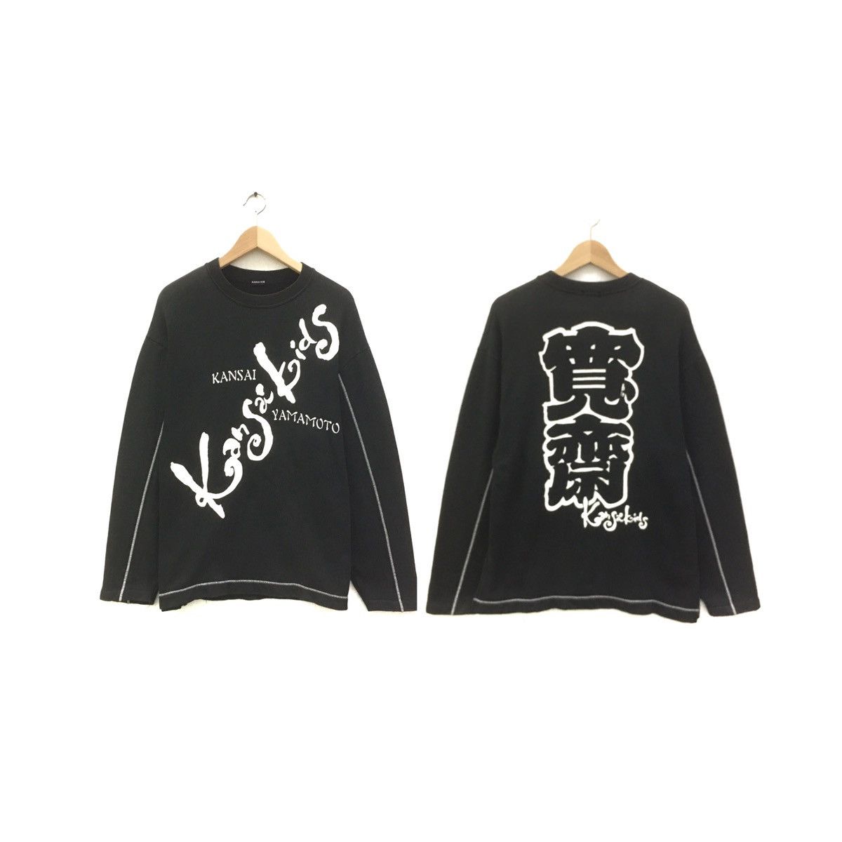 Designer × Japanese Brand × Kansai Yamamoto Vintage Kansai Yamamoto Sweatshirt Big Spellout Kansai Kids Size US M / EU 48-50 / 2 - 1 Thumbnail