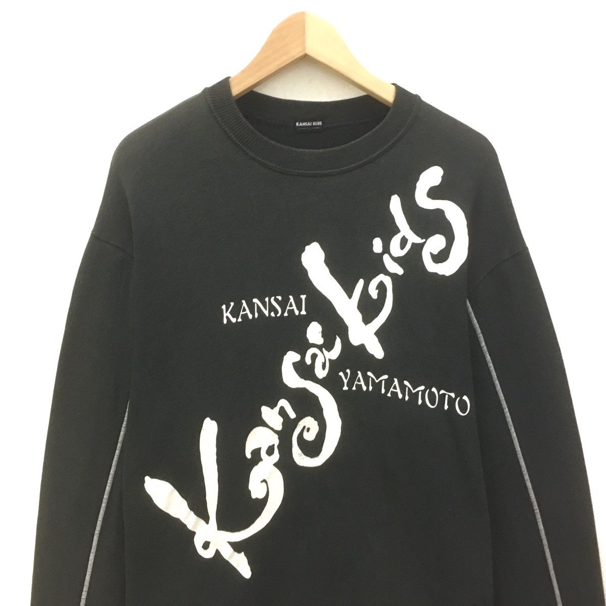 Designer × Japanese Brand × Kansai Yamamoto Vintage Kansai Yamamoto Sweatshirt Big Spellout Kansai Kids Size US M / EU 48-50 / 2 - 4 Thumbnail