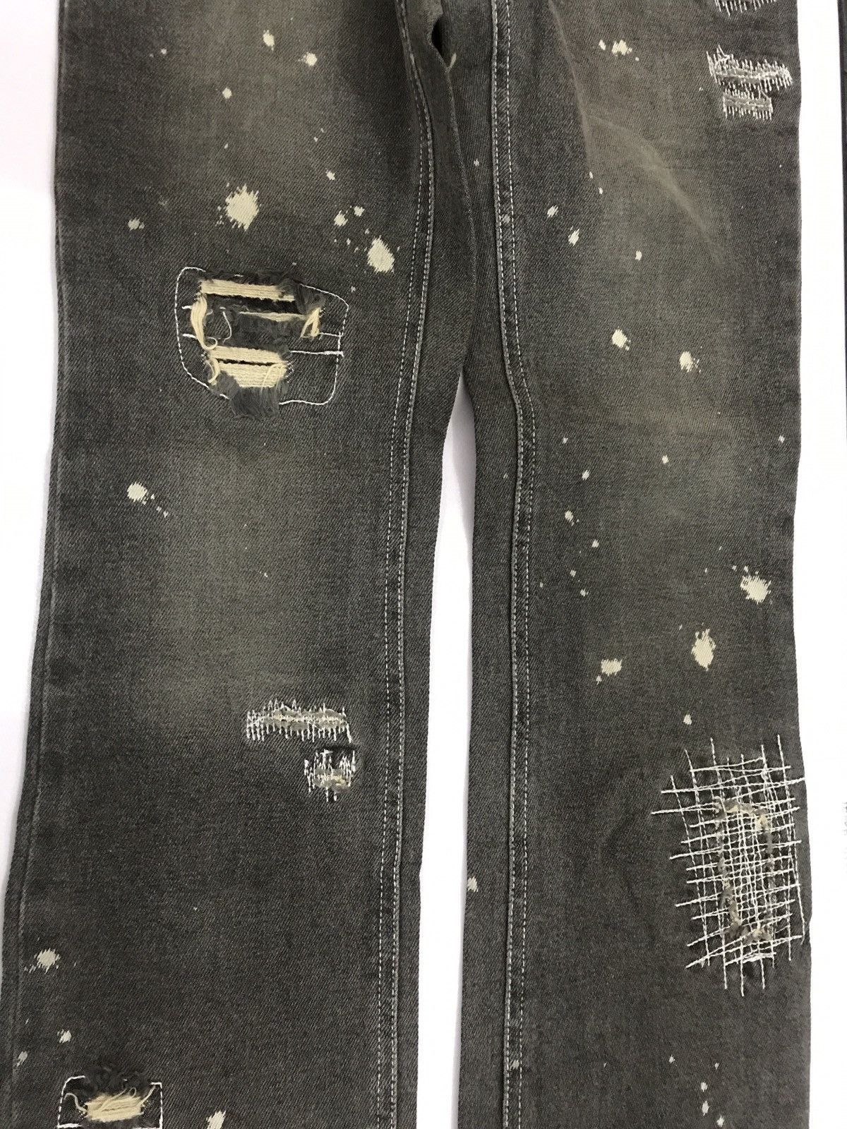 Japanese Brand × Vintage Vintage Ba-tsu Skinny Jean - Distress Design Size 28" / US 6 / IT 42 - 13 Thumbnail