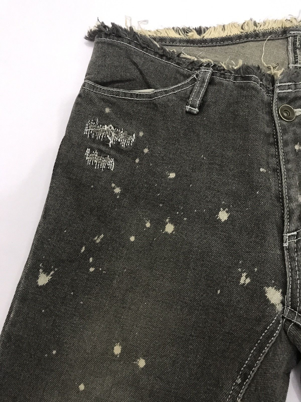 Japanese Brand × Vintage Vintage Ba-tsu Skinny Jean - Distress Design Size 28" / US 6 / IT 42 - 8 Thumbnail
