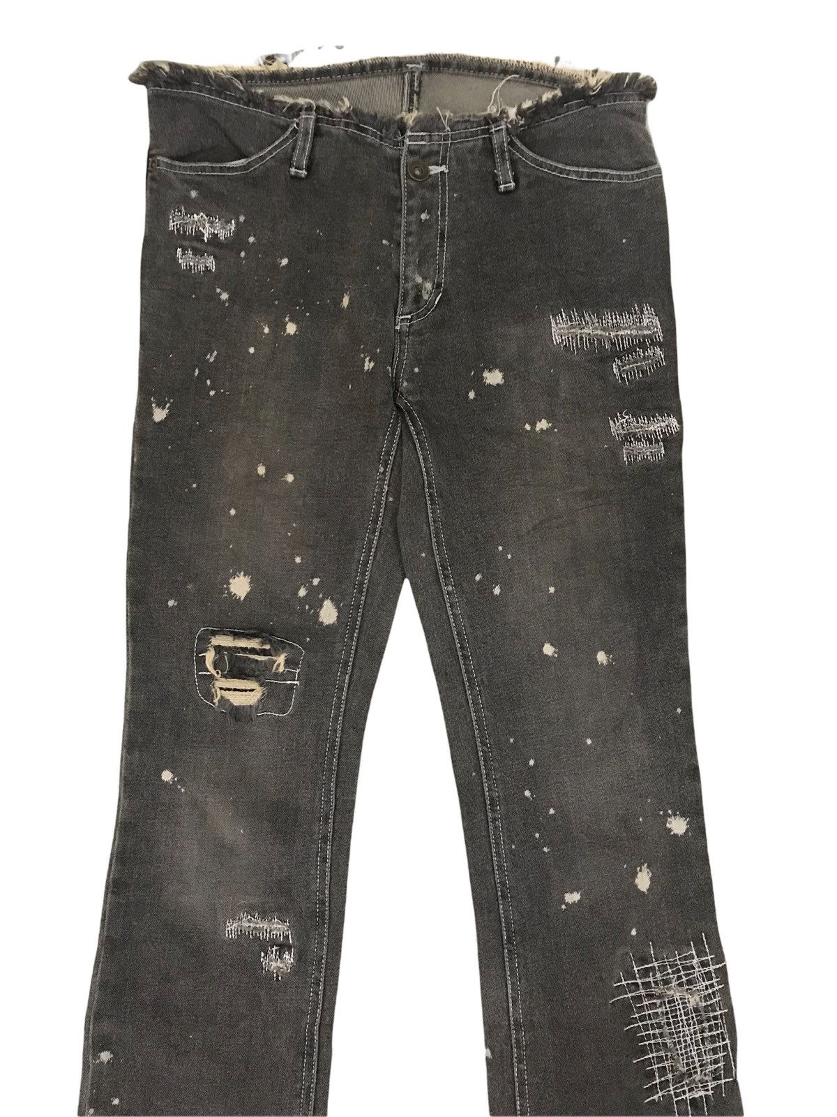 Japanese Brand × Vintage Vintage Ba-tsu Skinny Jean - Distress Design Size 28" / US 6 / IT 42 - 2 Thumbnail
