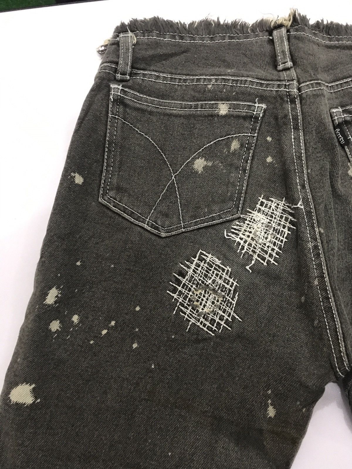 Japanese Brand × Vintage Vintage Ba-tsu Skinny Jean - Distress Design Size 28" / US 6 / IT 42 - 11 Thumbnail