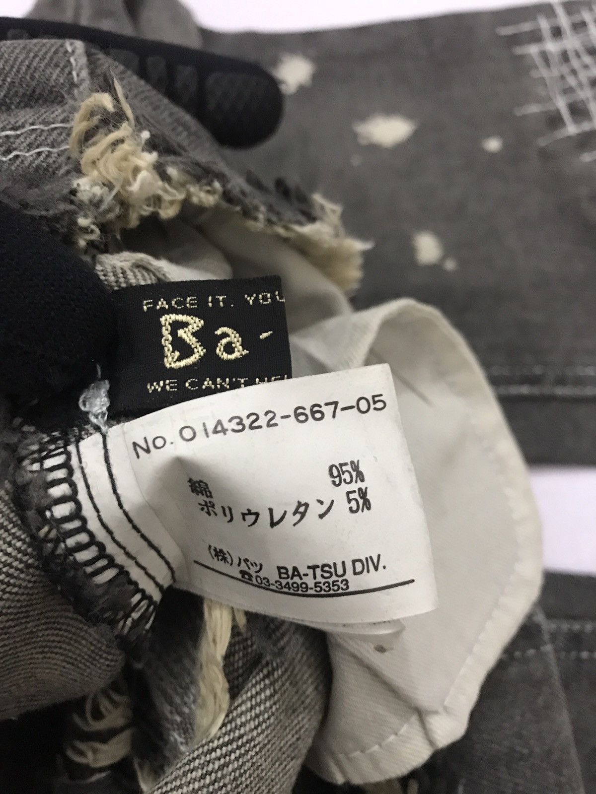 Japanese Brand × Vintage Vintage Ba-tsu Skinny Jean - Distress Design Size 28" / US 6 / IT 42 - 14 Thumbnail