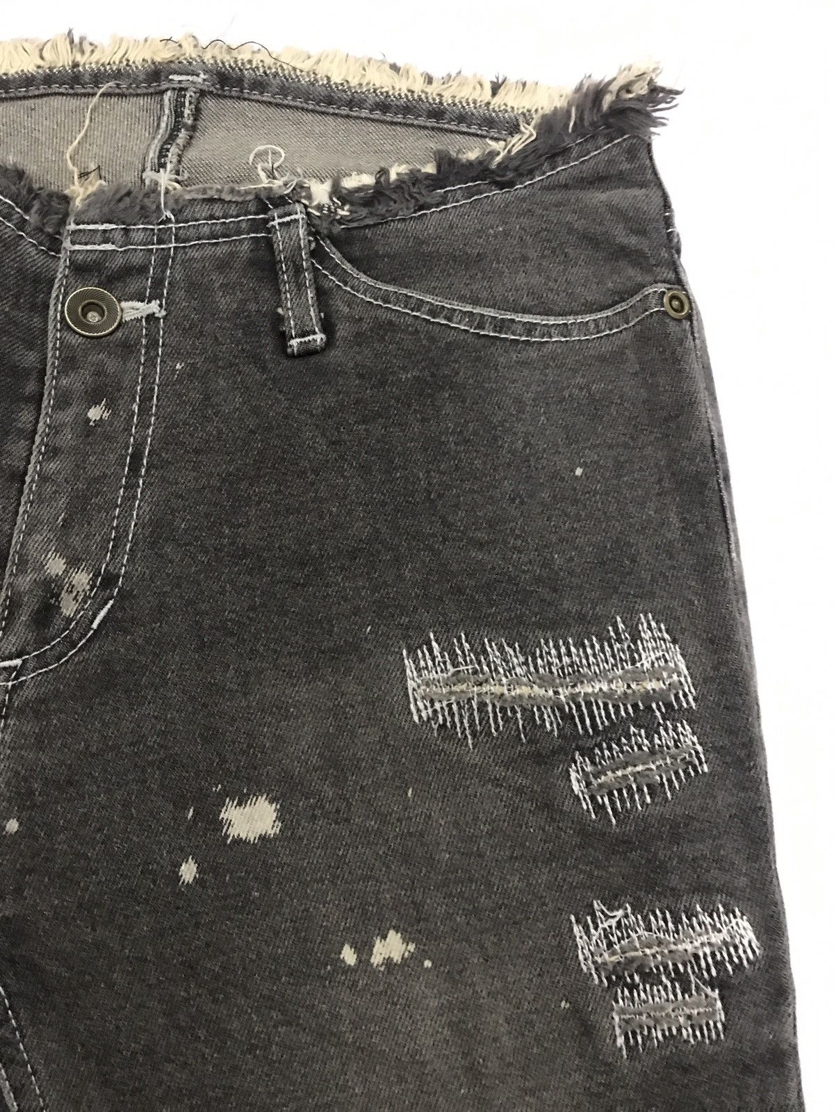 Japanese Brand × Vintage Vintage Ba-tsu Skinny Jean - Distress Design Size 28" / US 6 / IT 42 - 7 Thumbnail