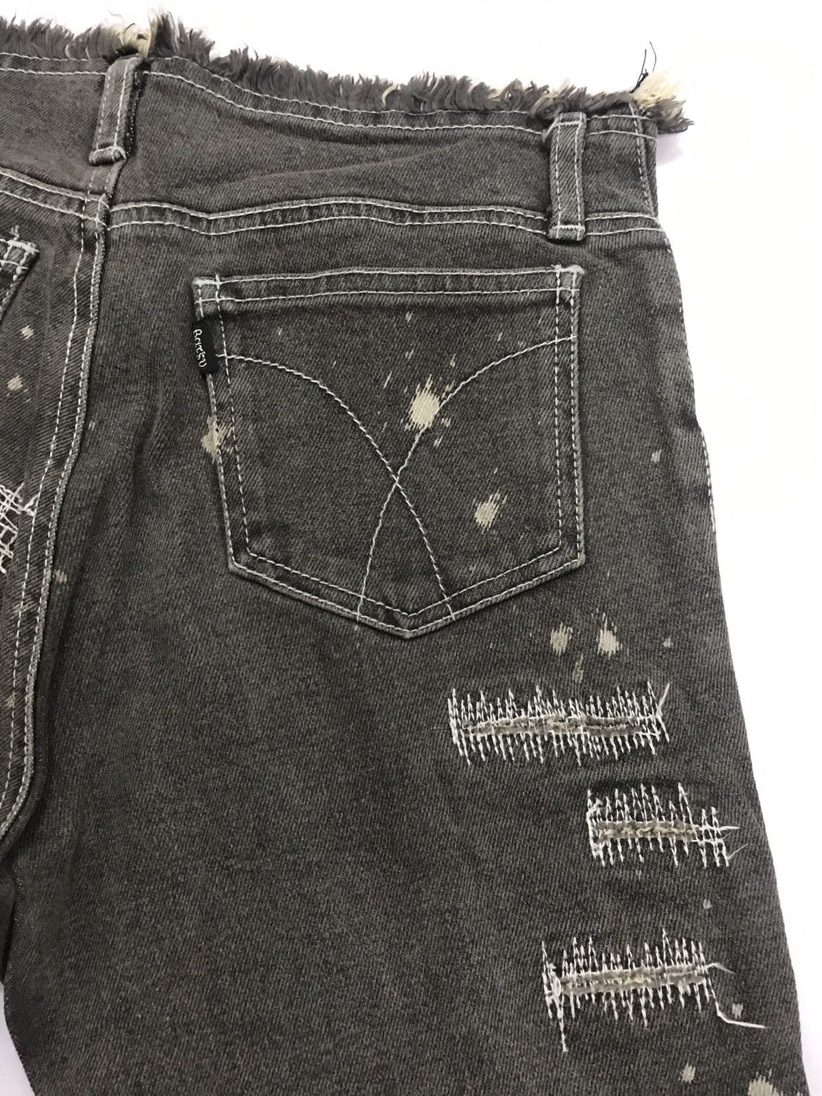 Japanese Brand × Vintage Vintage Ba-tsu Skinny Jean - Distress Design Size 28" / US 6 / IT 42 - 10 Thumbnail