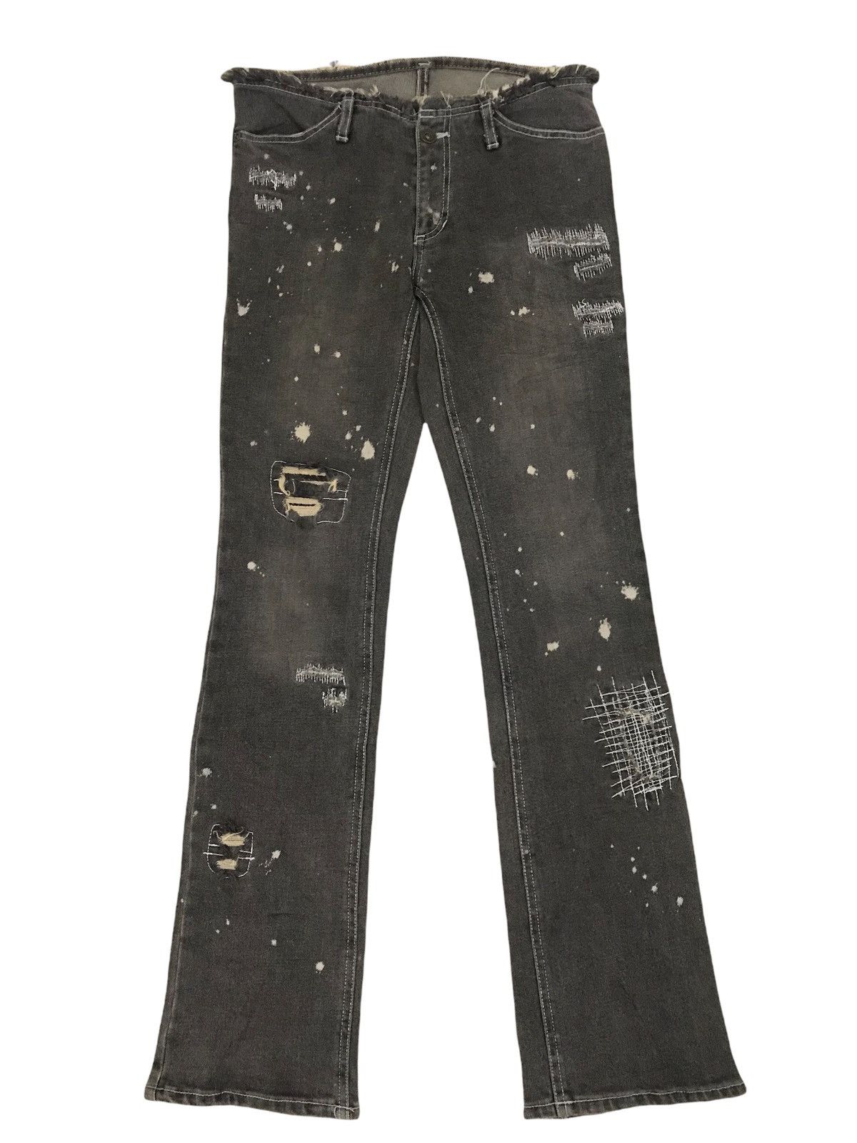 Japanese Brand × Vintage Vintage Ba-tsu Skinny Jean - Distress Design Size 28" / US 6 / IT 42 - 1 Thumbnail
