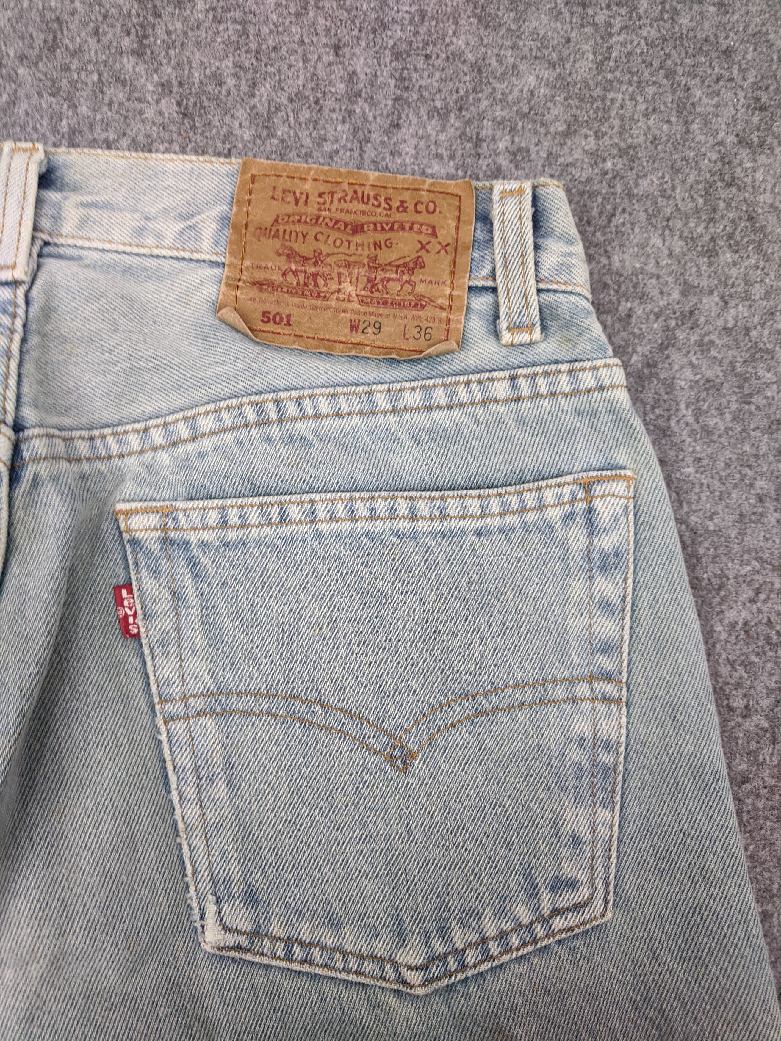Levi's Vintage 90s Levis 501 Faded Jeans DP0583 Size US 28 / EU 44 - 13 Thumbnail