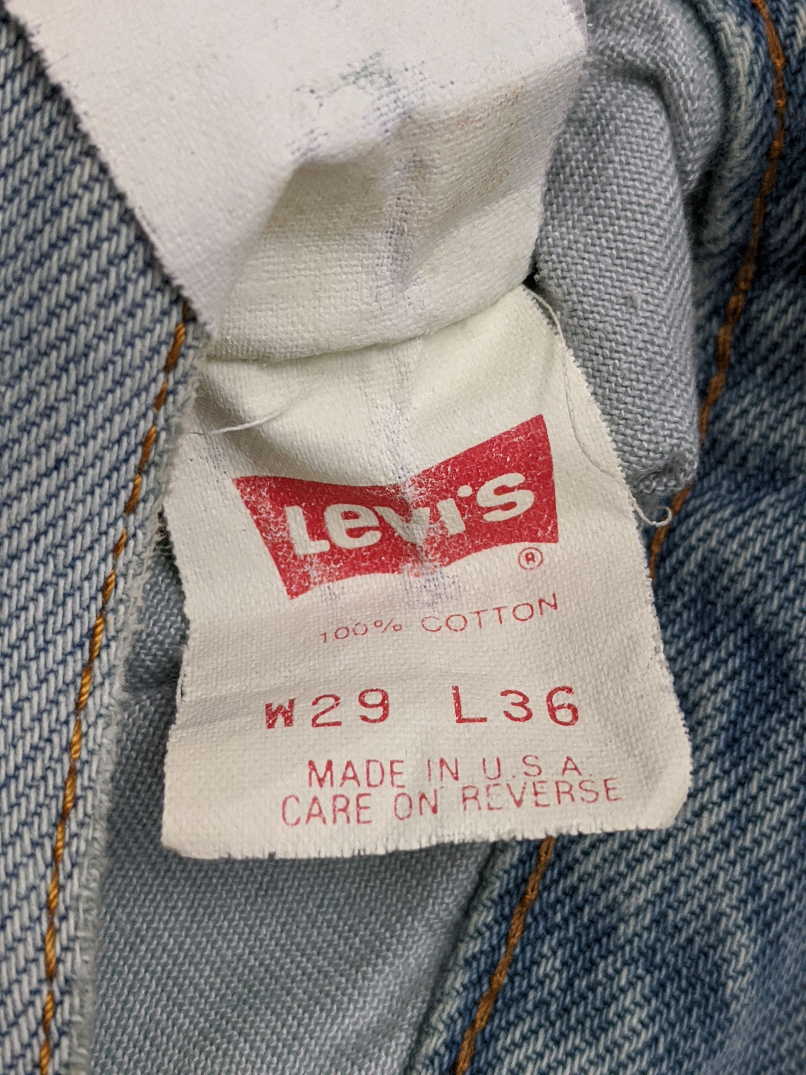 Levi's Vintage 90s Levis 501 Faded Jeans DP0583 Size US 28 / EU 44 - 7 Thumbnail