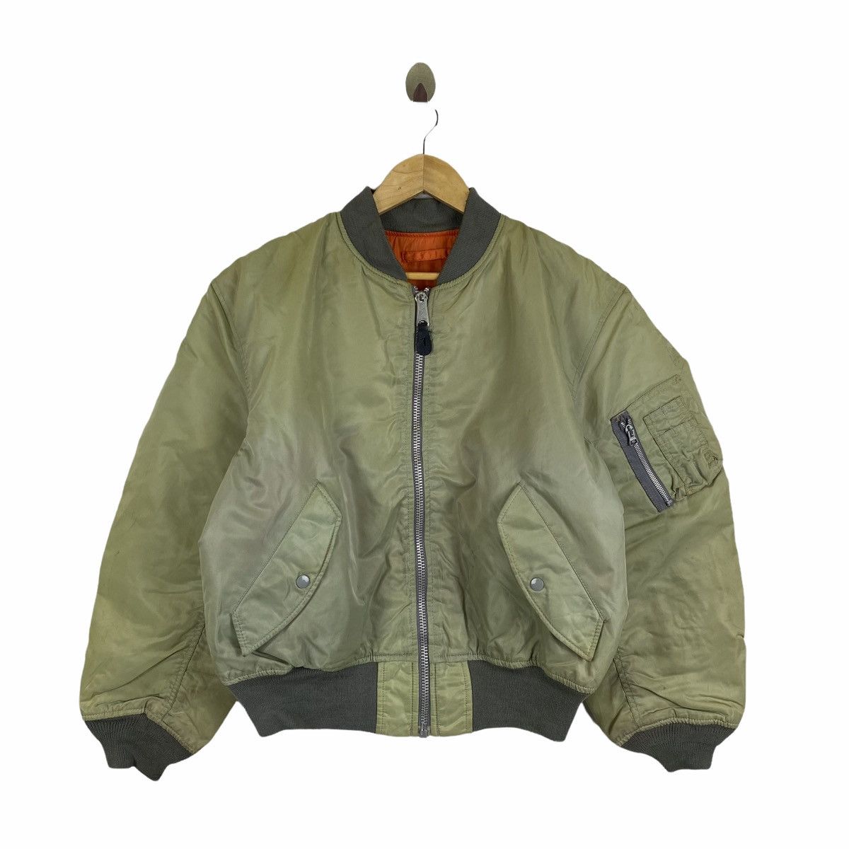VINTAGE AIR FORCE TYPE MA-1 FLIGHT BOMBER JACKET