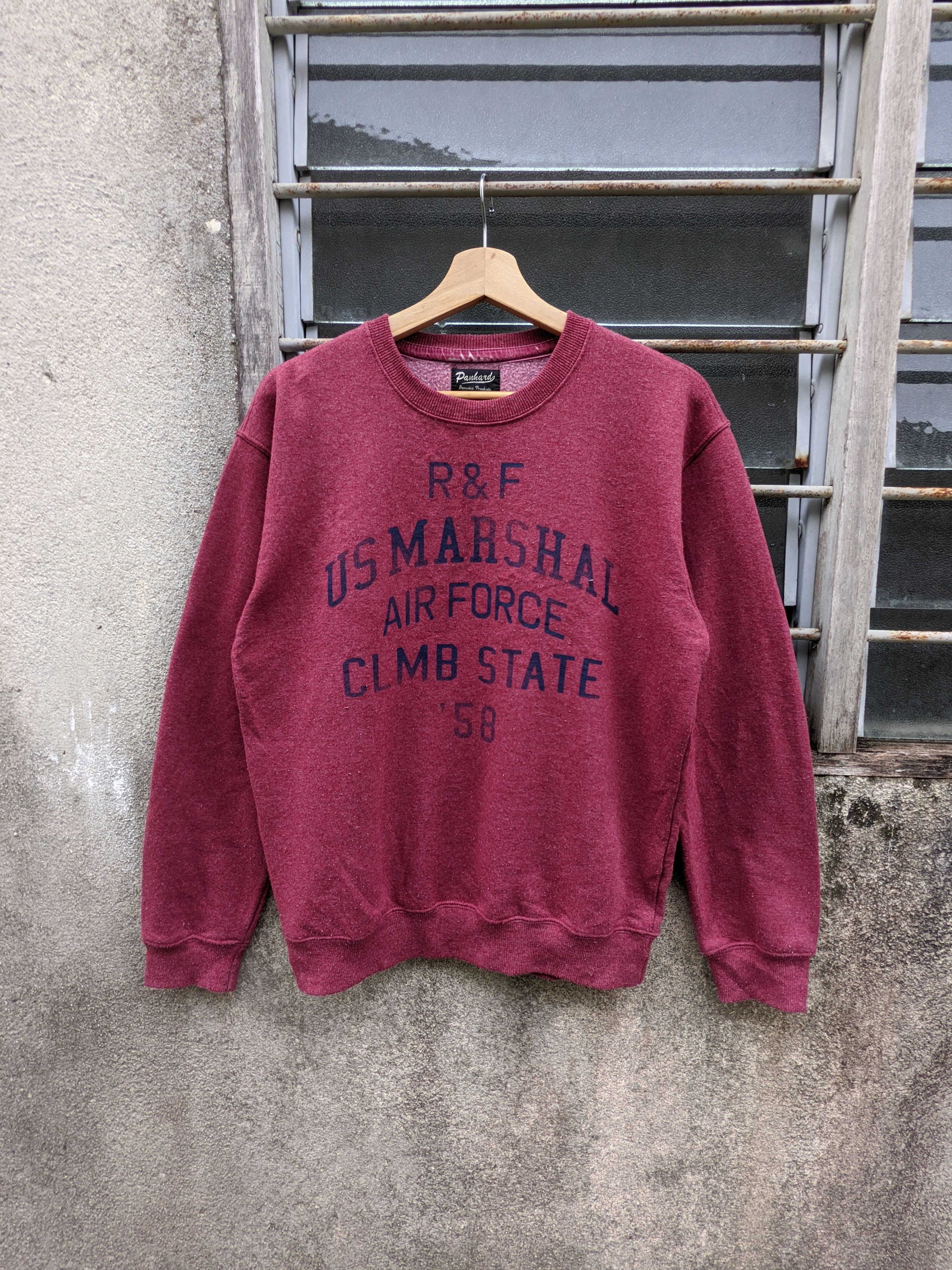 Vintage ⚡️Steals⚡️ Panhard Us Marshall Air Force Spellout Size US M / EU 48-50 / 2 - 5 Thumbnail