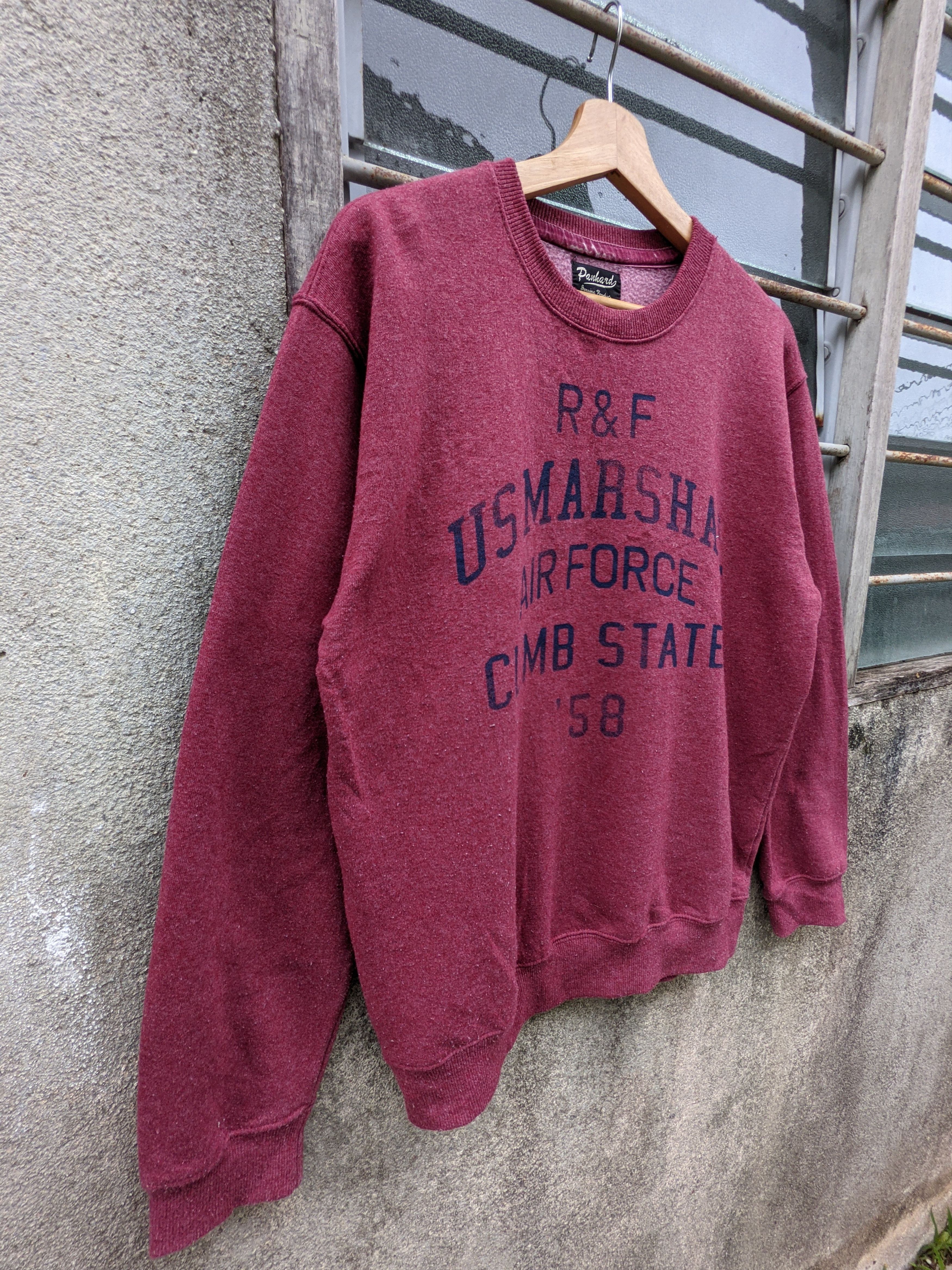 Vintage ⚡️Steals⚡️ Panhard Us Marshall Air Force Spellout Size US M / EU 48-50 / 2 - 4 Thumbnail