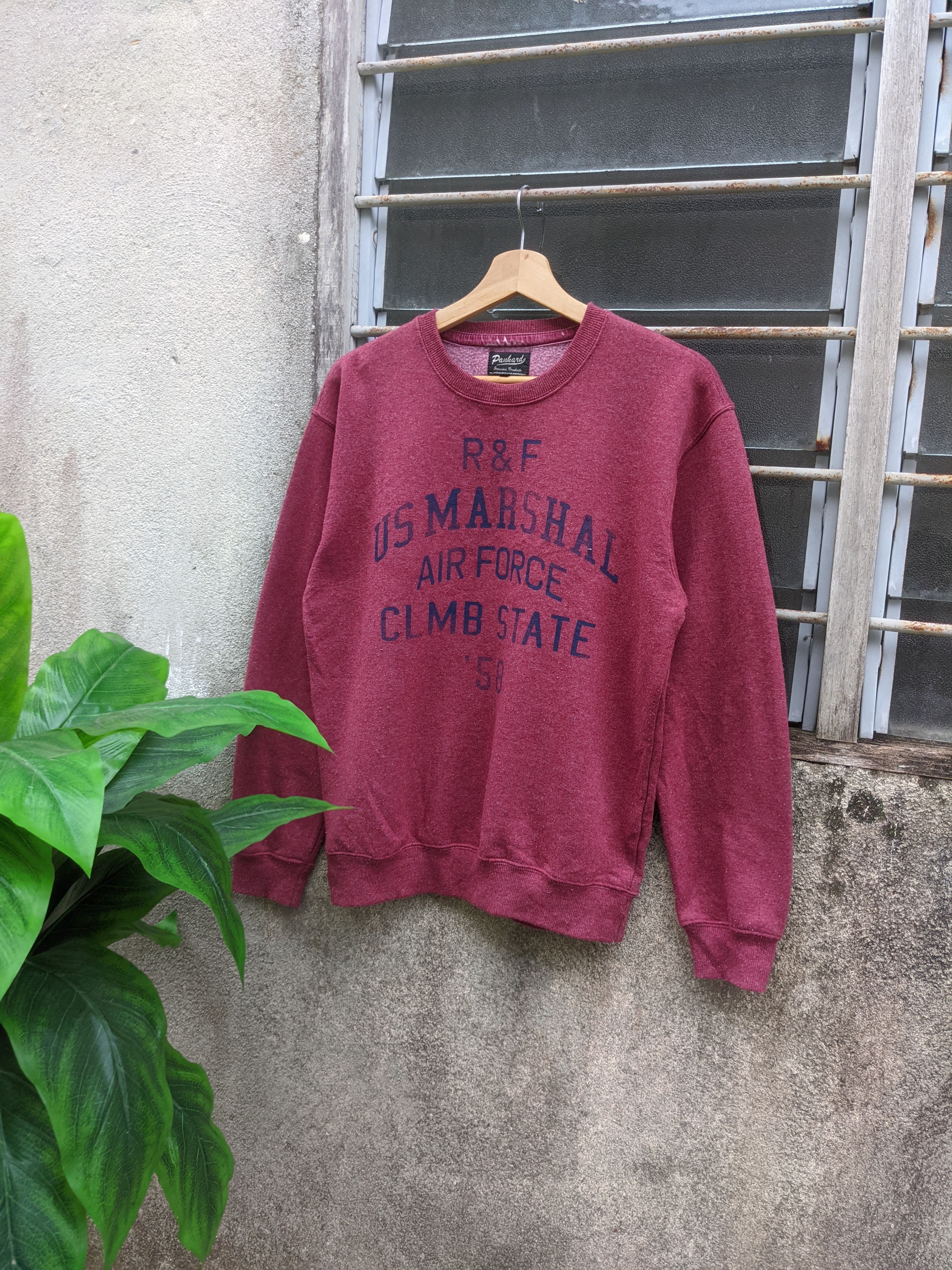 Vintage ⚡️Steals⚡️ Panhard Us Marshall Air Force Spellout Size US M / EU 48-50 / 2 - 1 Thumbnail