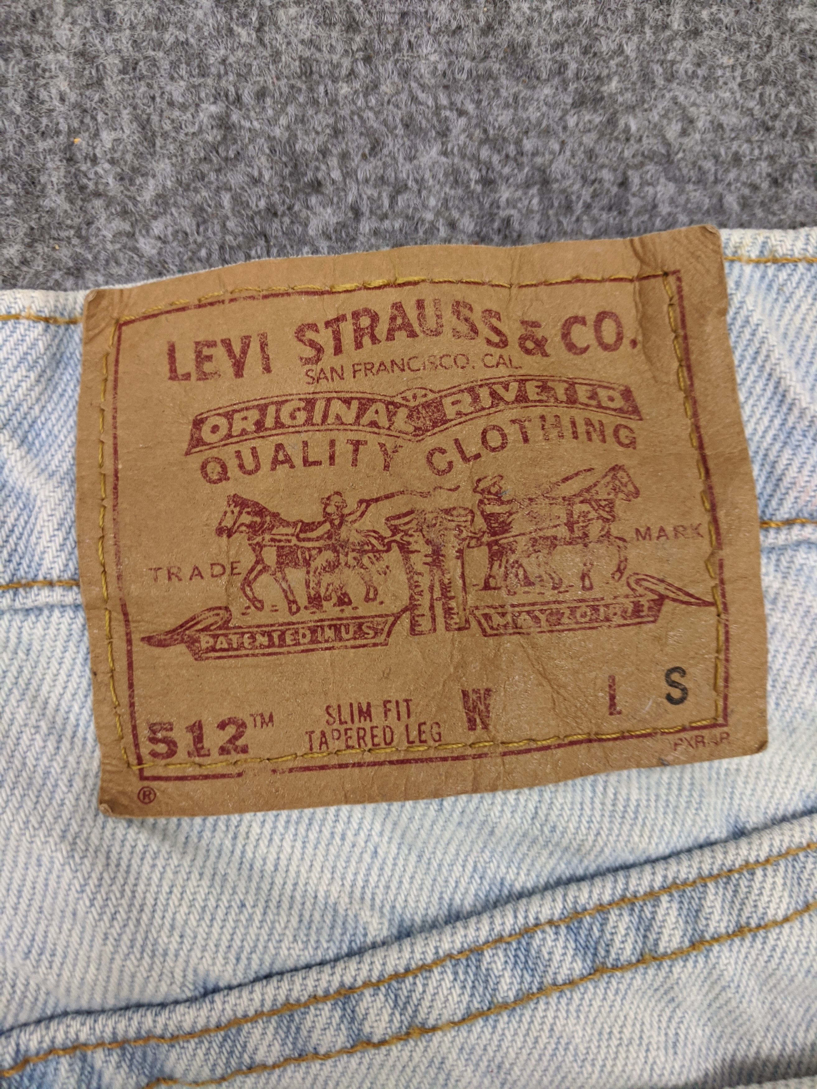 Levi's Vintage Levis 512 Jeans DP0626 Size US 28 / EU 44 - 5 Thumbnail