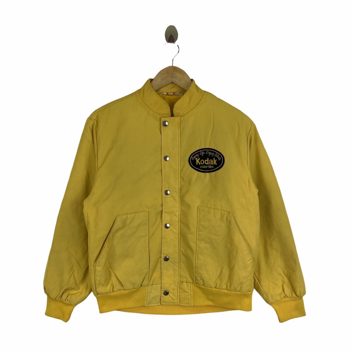 image of Kodak Color Film Bomber Jacket in Yellow, Men's (Size Medium)