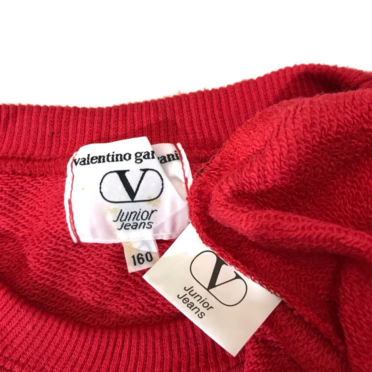 Vintage Valentino Garavani Junior Jeans Big popular Logo Spellout Valentino italy Sweater Crewneck