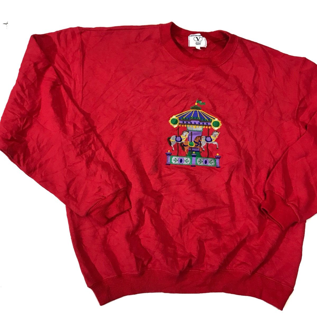 Valentino Vintage Valentino Garavani Junior Jeans Sweatshirt Crewneck Size S / US 4 / IT 40 - 3 Thumbnail