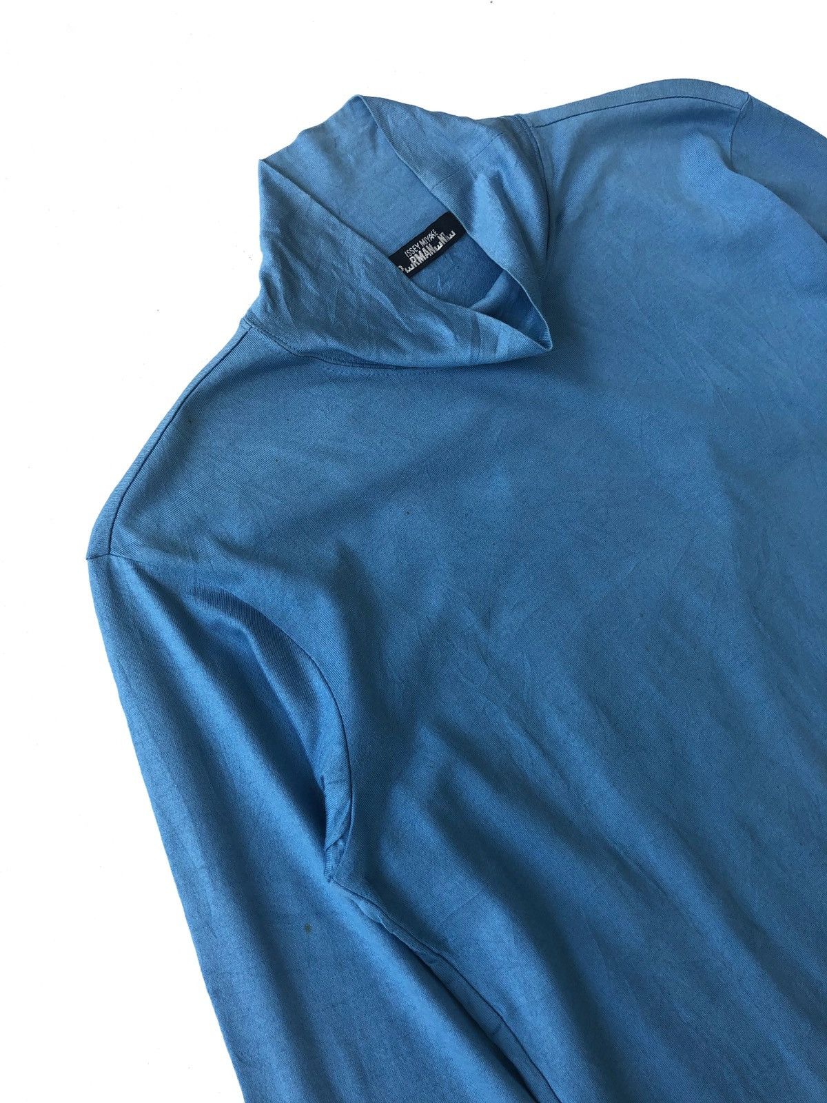 Issey Miyake Issey Miyake Permanente High Neck Plain Blue LS Shirt Size US M / EU 48-50 / 2 - 1 Thumbnail