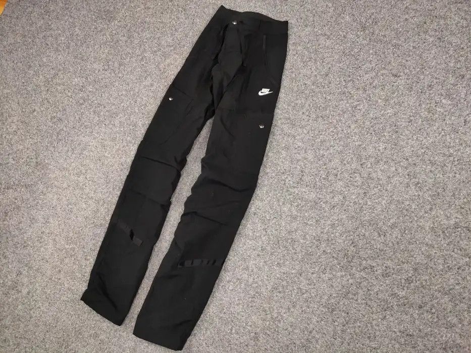 Nike New Vintage 90's Nike Cargo Black Baggy Women's Pants Size 27" / US 4 / IT 40 - 2 Thumbnail
