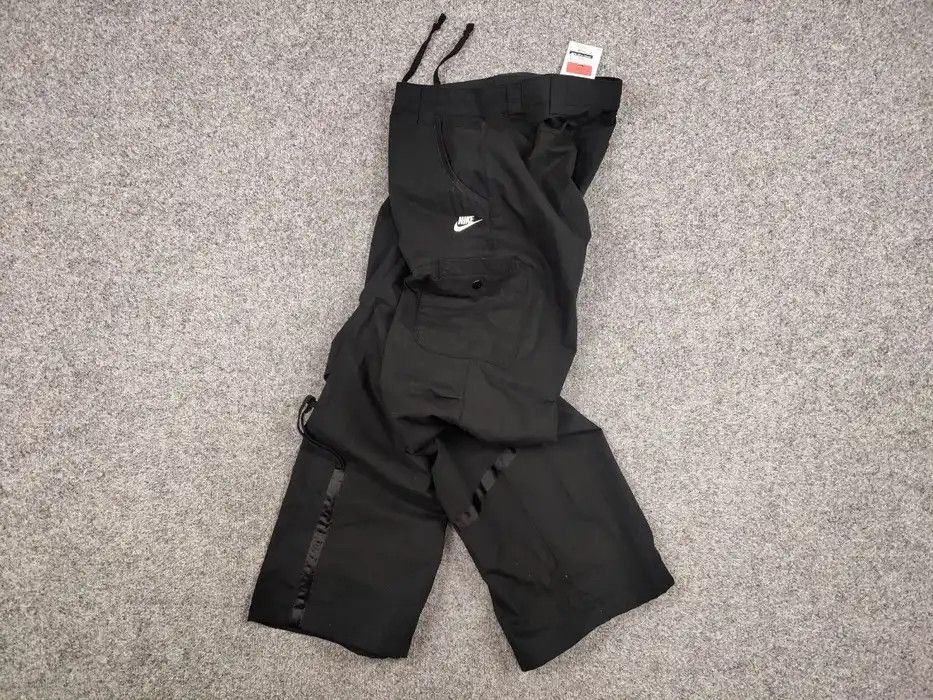 Nike New Vintage 90's Nike Cargo Black Baggy Women's Pants Size 27" / US 4 / IT 40 - 7 Thumbnail