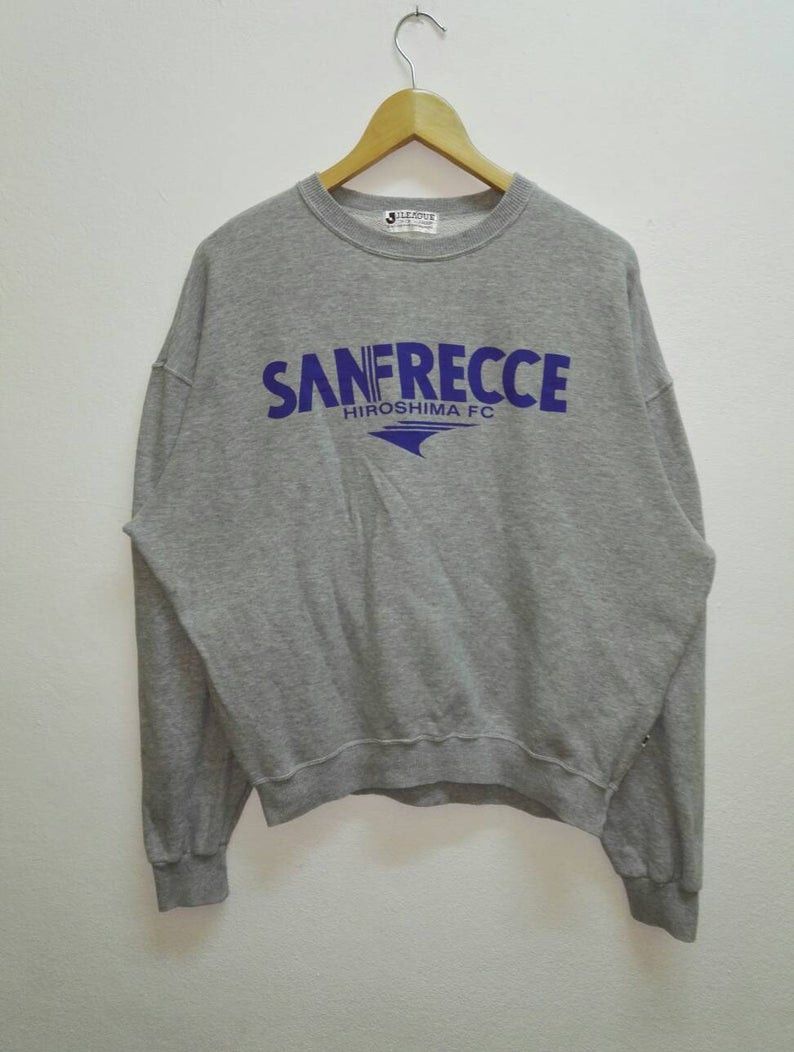 image of Legends League Sweatshirt J League Sanfrecce Hiroshima Fc (Ss305) in Grey, Men's (Size Large)