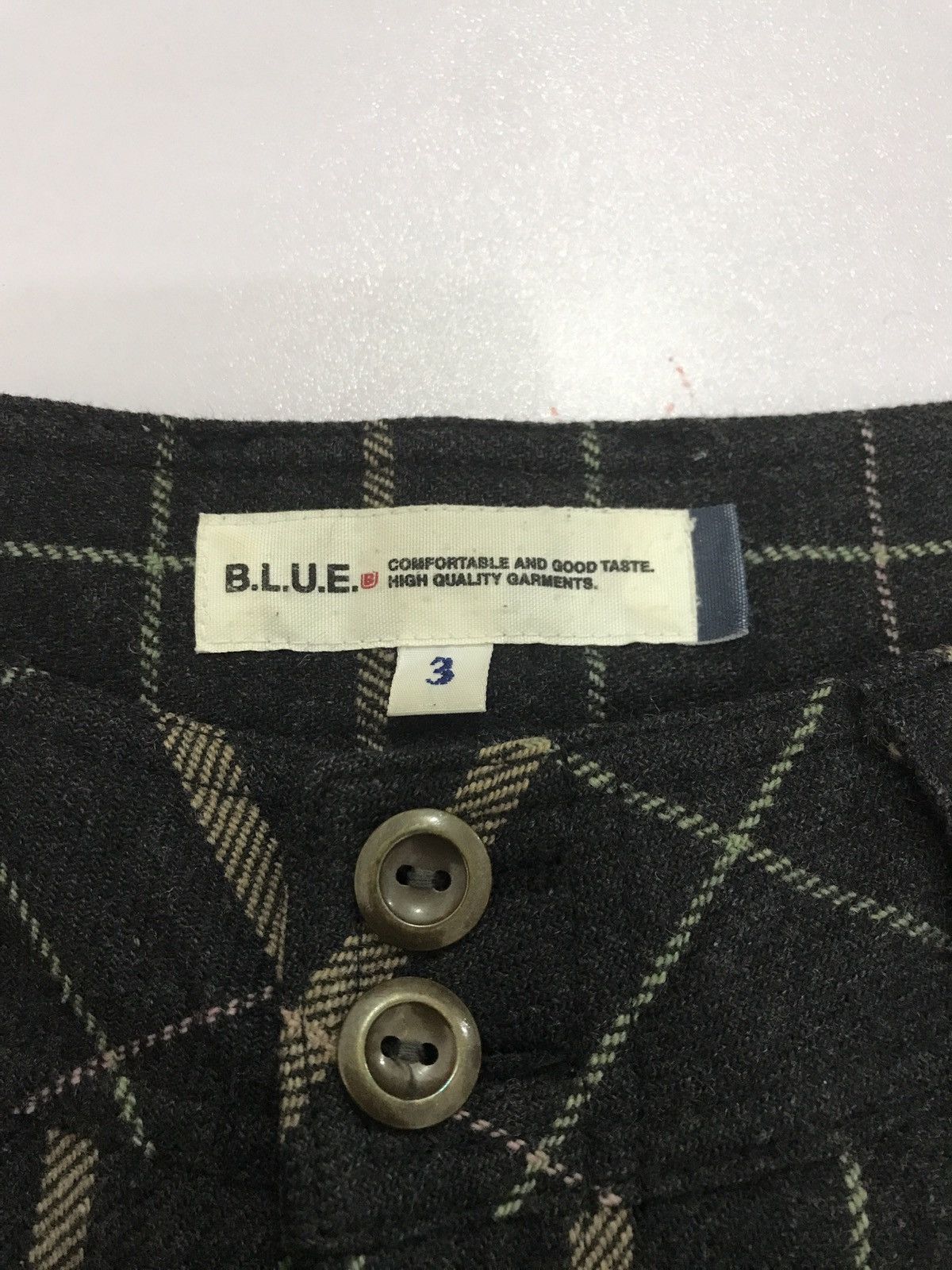 Japanese Brand Vintage Blue Wool pant Size US 30 / EU 46 - 9 Thumbnail