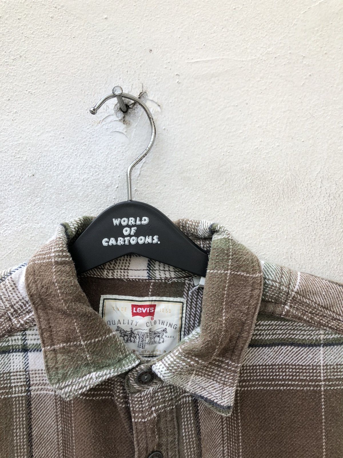 Levi's Vintage 90s Levi’s Plaid Oversized Thick Flannel Shirt Size US L / EU 52-54 / 3 - 4 Thumbnail