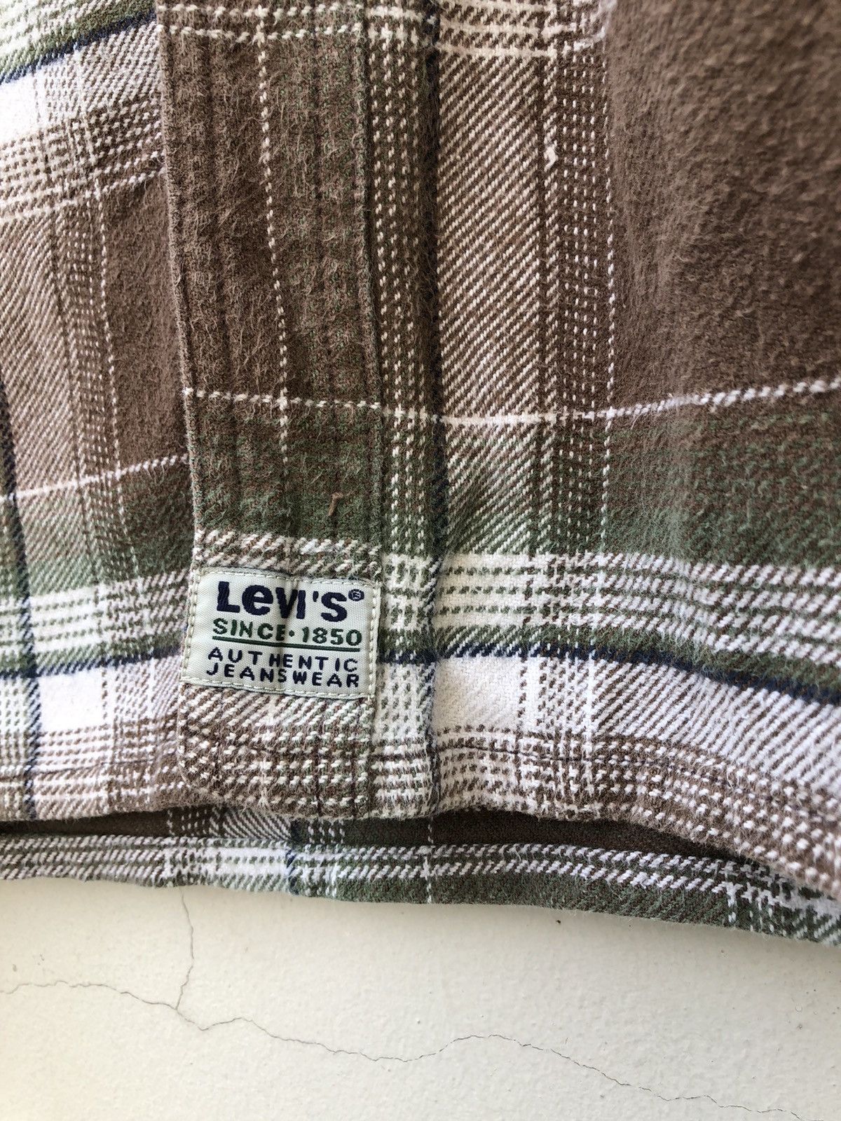 Levi's Vintage 90s Levi’s Plaid Oversized Thick Flannel Shirt Size US L / EU 52-54 / 3 - 8 Thumbnail
