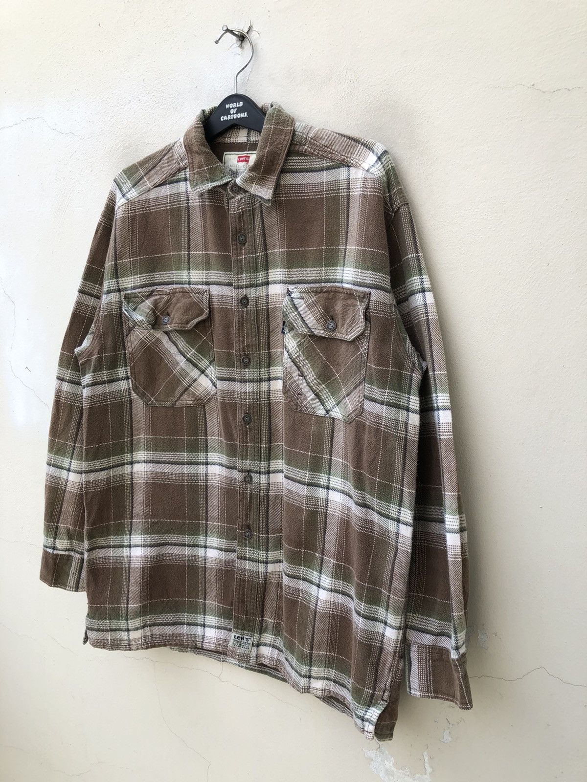 Levi's Vintage 90s Levi’s Plaid Oversized Thick Flannel Shirt Size US L / EU 52-54 / 3 - 7 Thumbnail