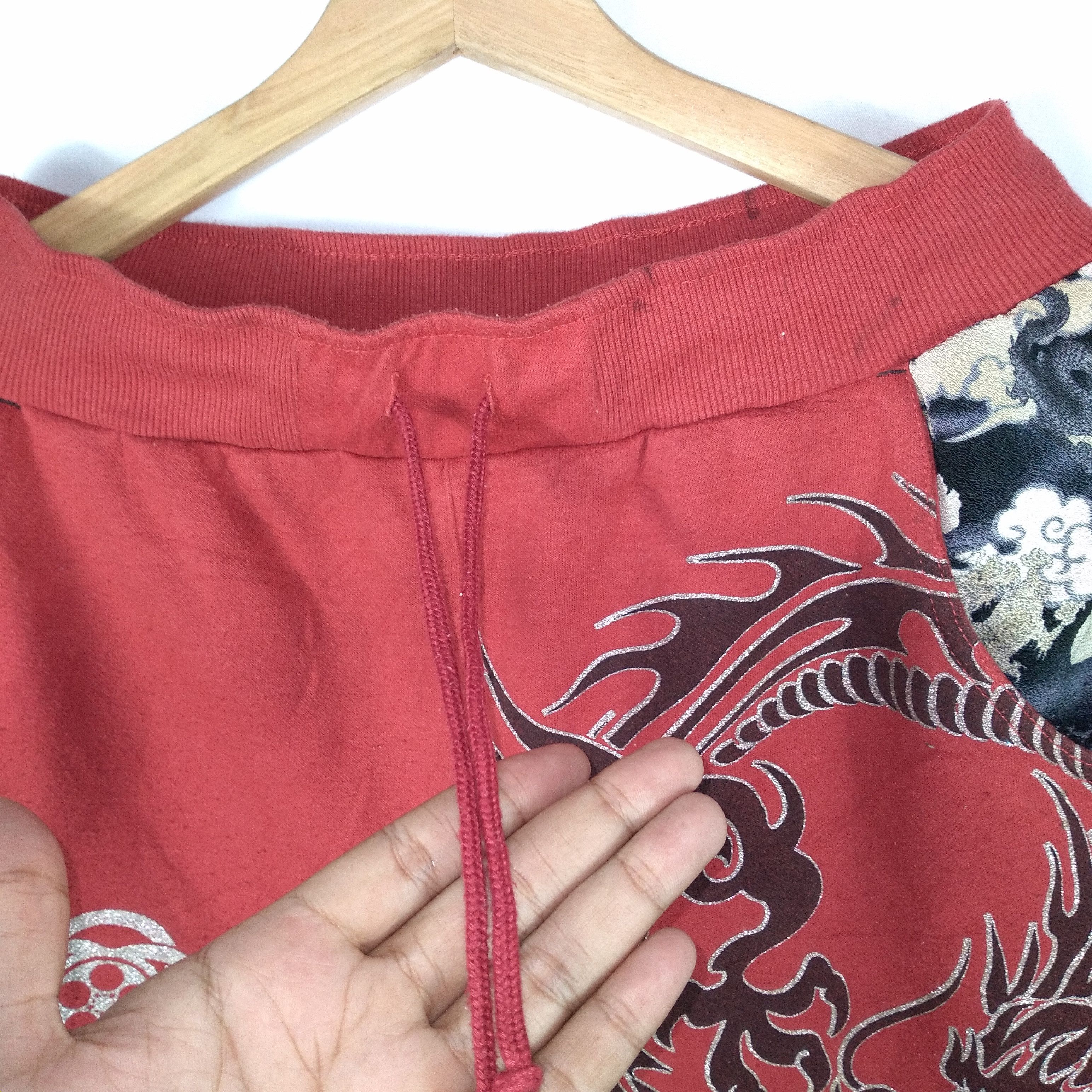Japanese Brand × Vintage Vintage Sukajan Over Print Art Of Dragon Jogger Sweat Pants Size US 30 / EU 46 - 14 Thumbnail