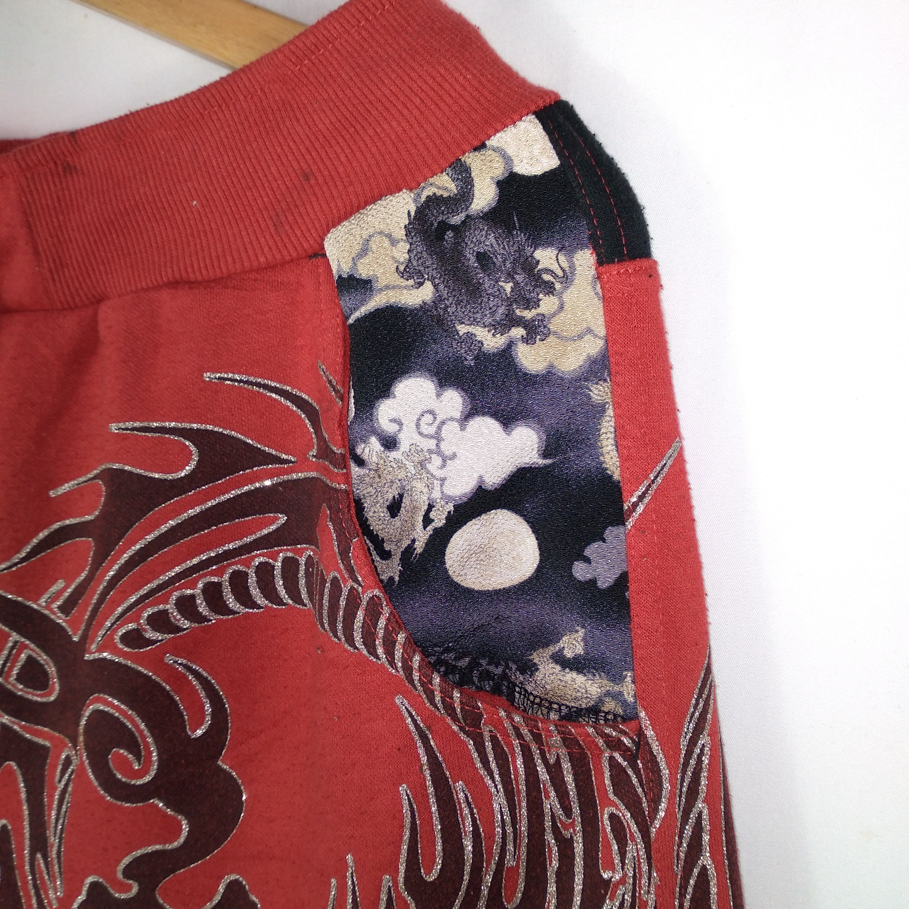 Japanese Brand × Vintage Vintage Sukajan Over Print Art Of Dragon Jogger Sweat Pants Size US 30 / EU 46 - 5 Thumbnail