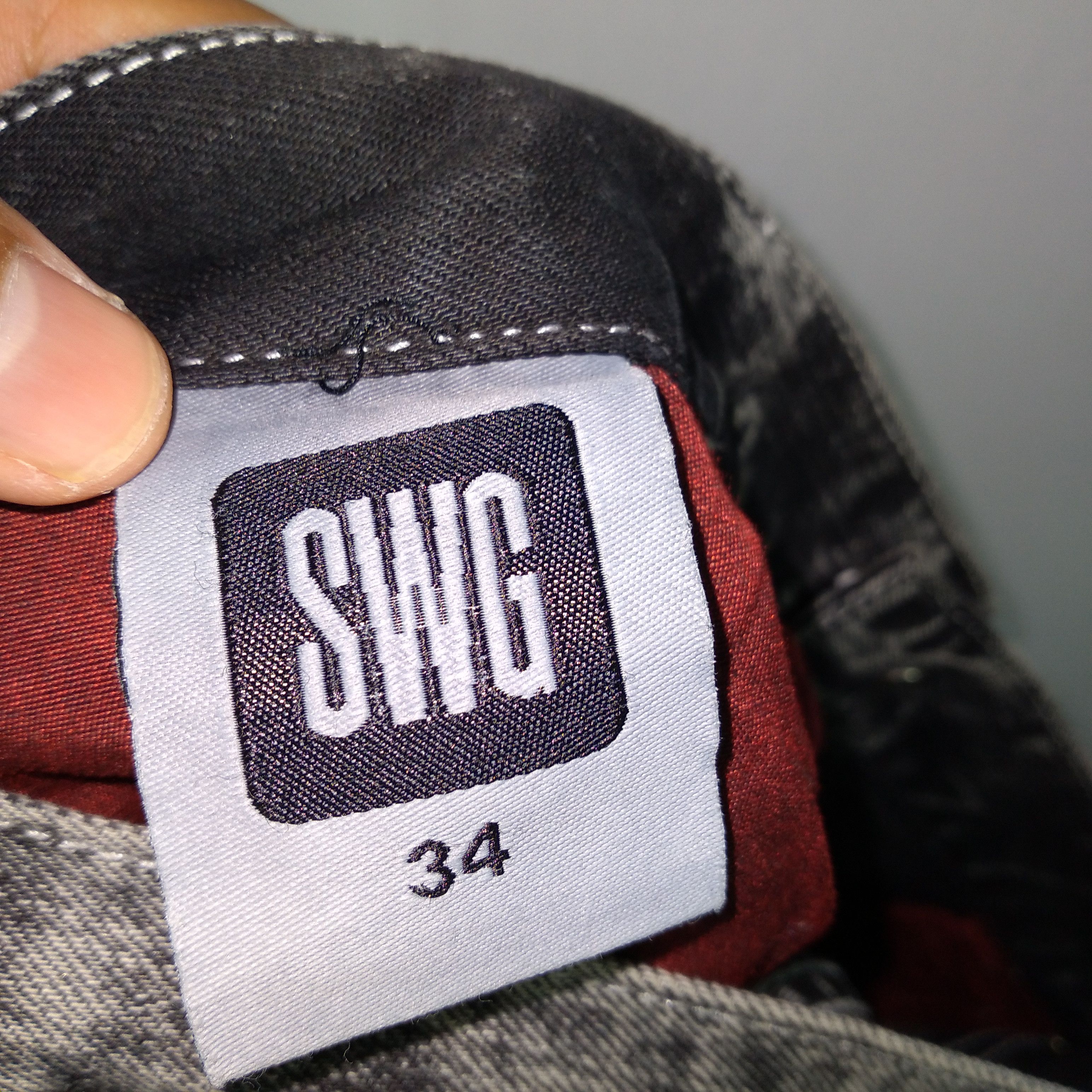 Japanese Brand × Swagger × Vintage 🔥Rare🔥Vintage Swagger SWG Slim Fit Black Wash Denim Jeans Size US 36 / EU 52 - 17 Thumbnail