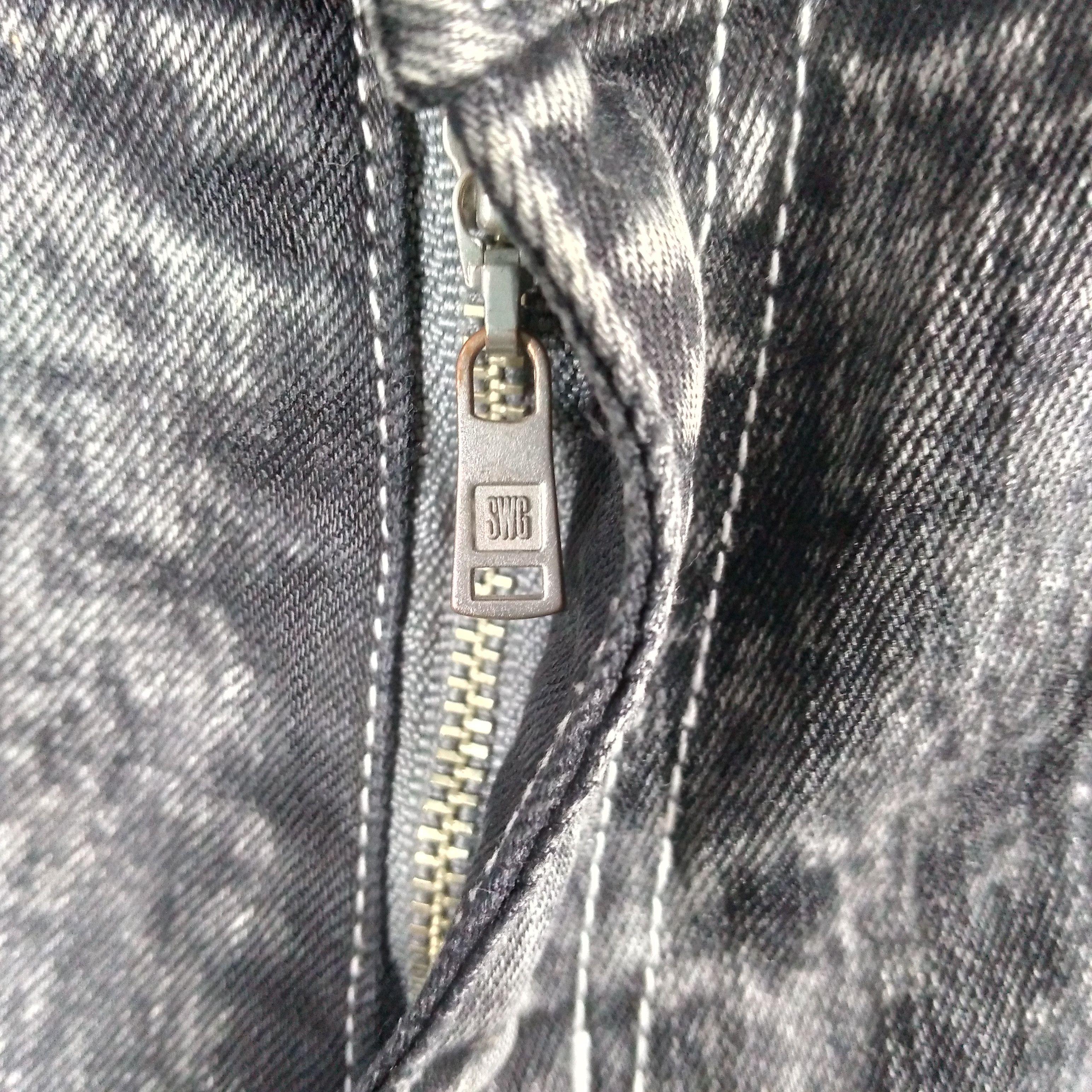 Japanese Brand × Swagger × Vintage 🔥Rare🔥Vintage Swagger SWG Slim Fit Black Wash Denim Jeans Size US 36 / EU 52 - 15 Thumbnail