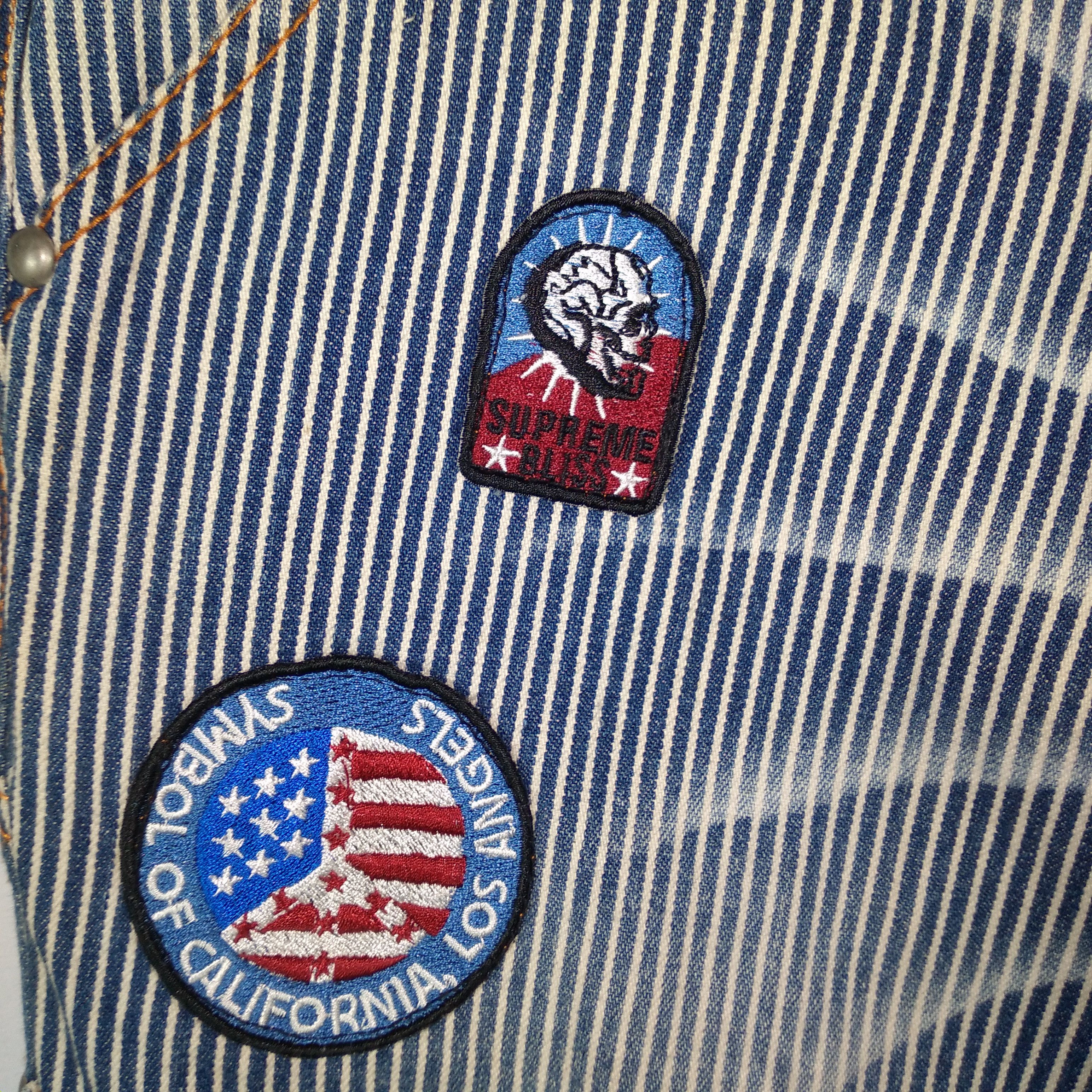 Japanese Brand × Seditionaries × Vintage Vintage Red Label Patchwork Rebel Punk Style Jeans Size US 33 - 4 Thumbnail