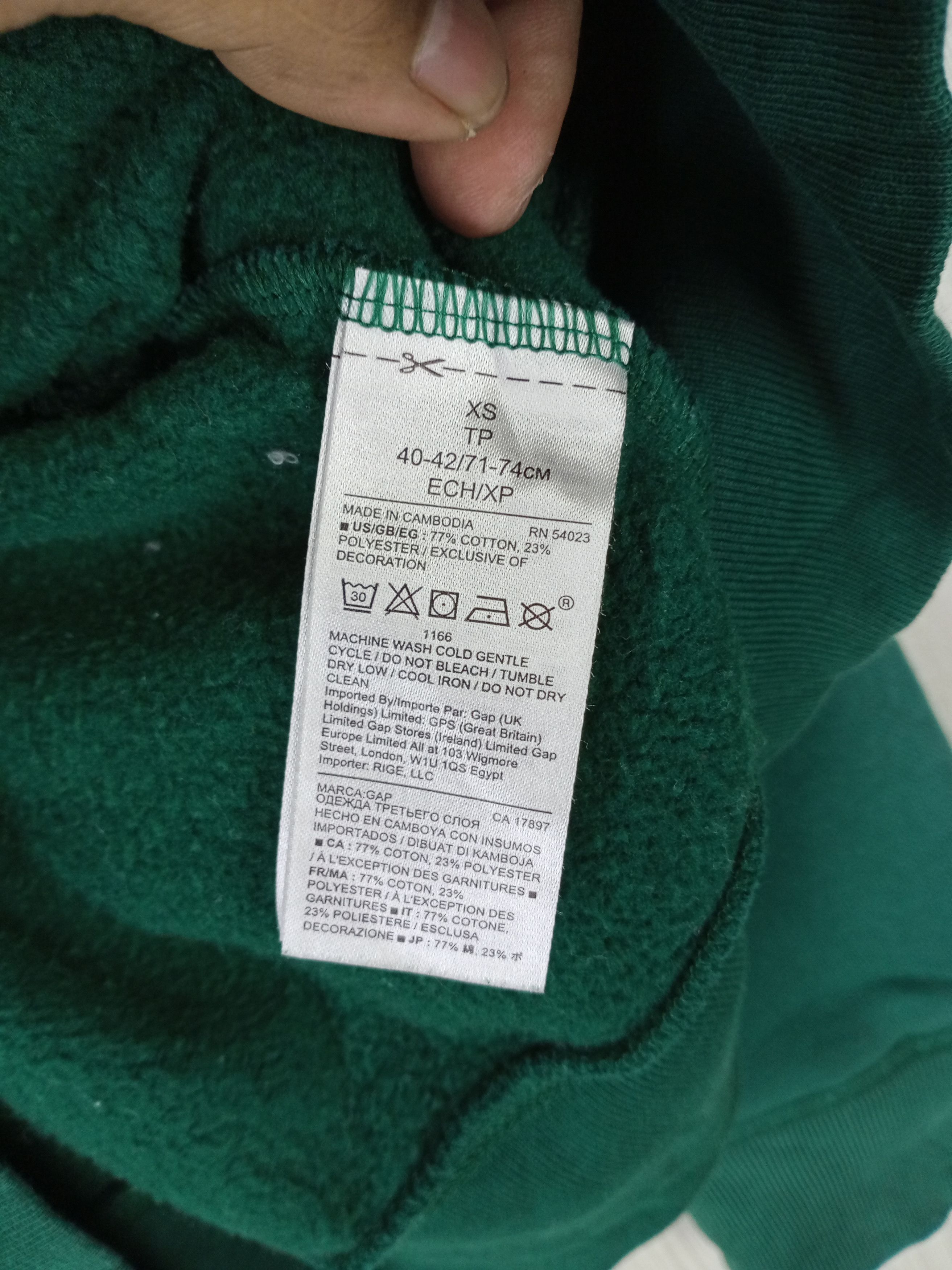 Gap Vintage Gap Hoodie Zipper Sweatshirt Size US S / EU 44-46 / 1 - 4 Thumbnail