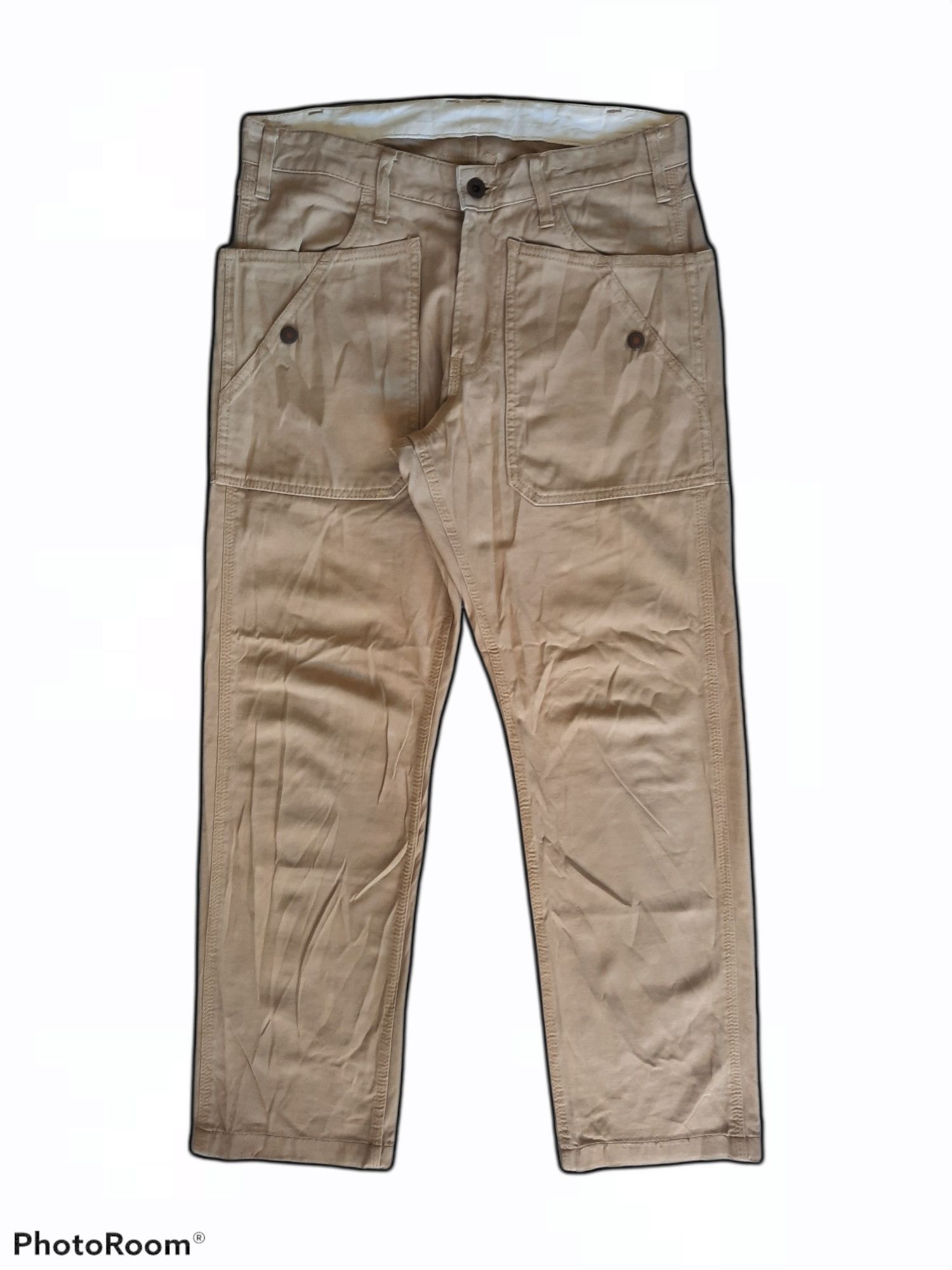 image of Archival Clothing Utility Military Buckle Back Work Pants, Men's (Size 30)