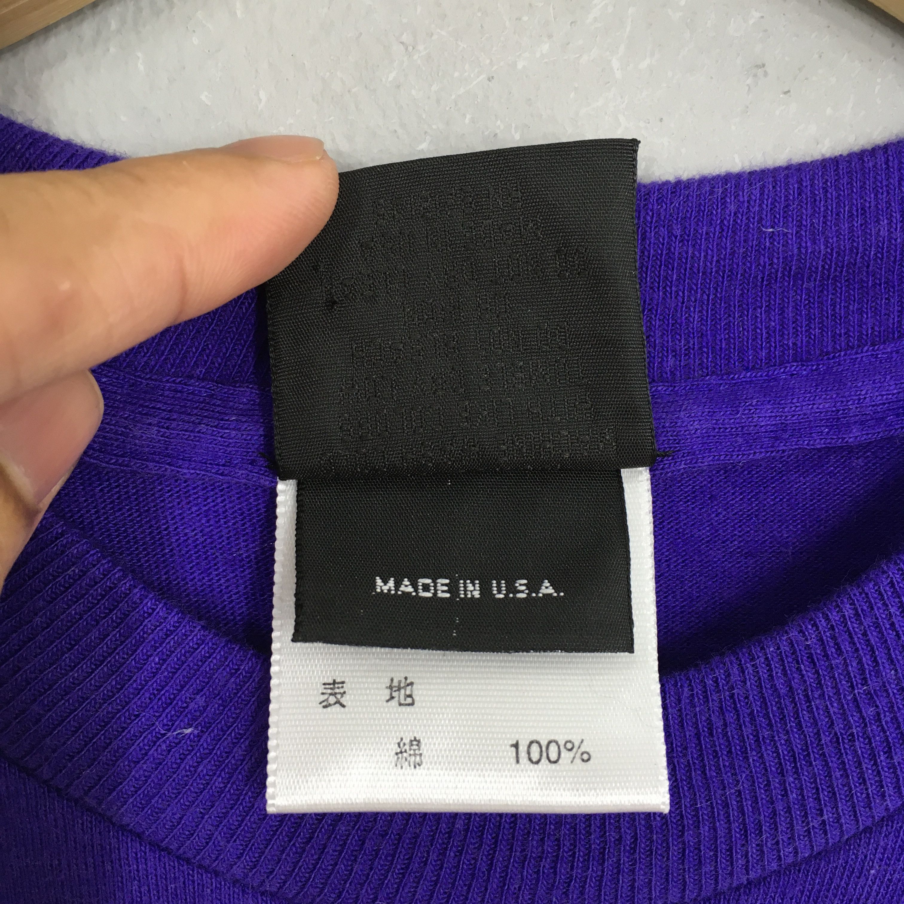 Anna Sui × Designer × Vintage Vintage 90's Anna Sui Blue Tshirt Women Small Size S / US 4 / IT 40 - 5 Thumbnail