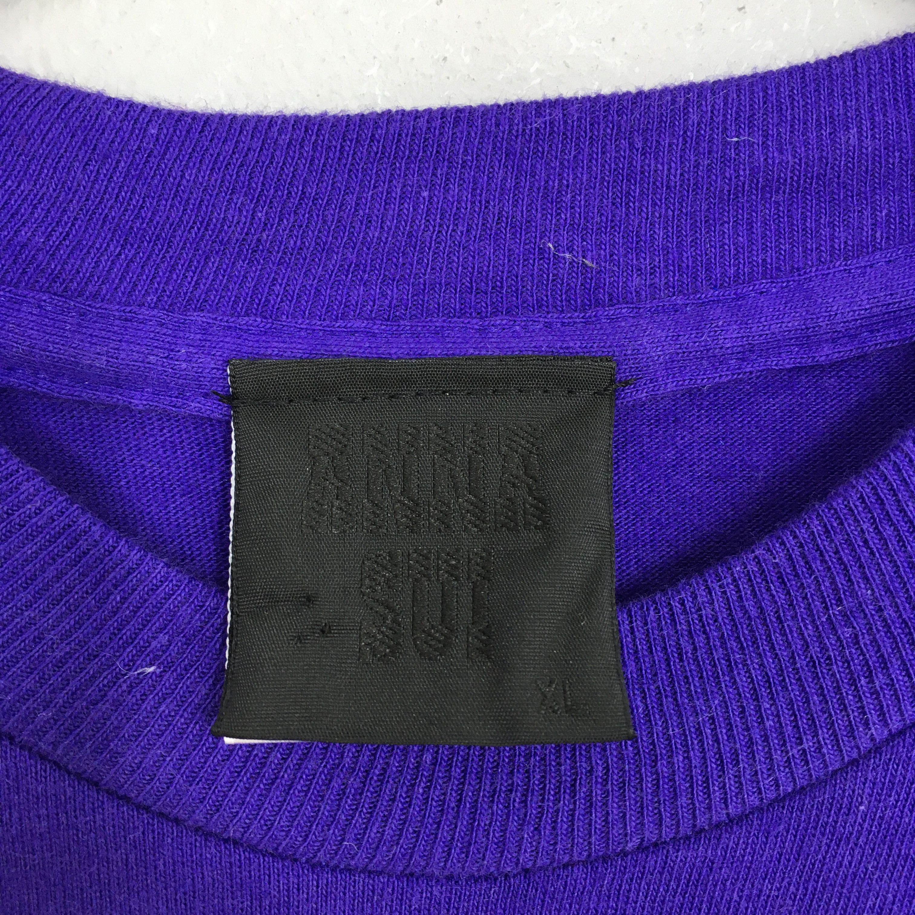Anna Sui × Designer × Vintage Vintage 90's Anna Sui Blue Tshirt Women Small Size S / US 4 / IT 40 - 4 Thumbnail