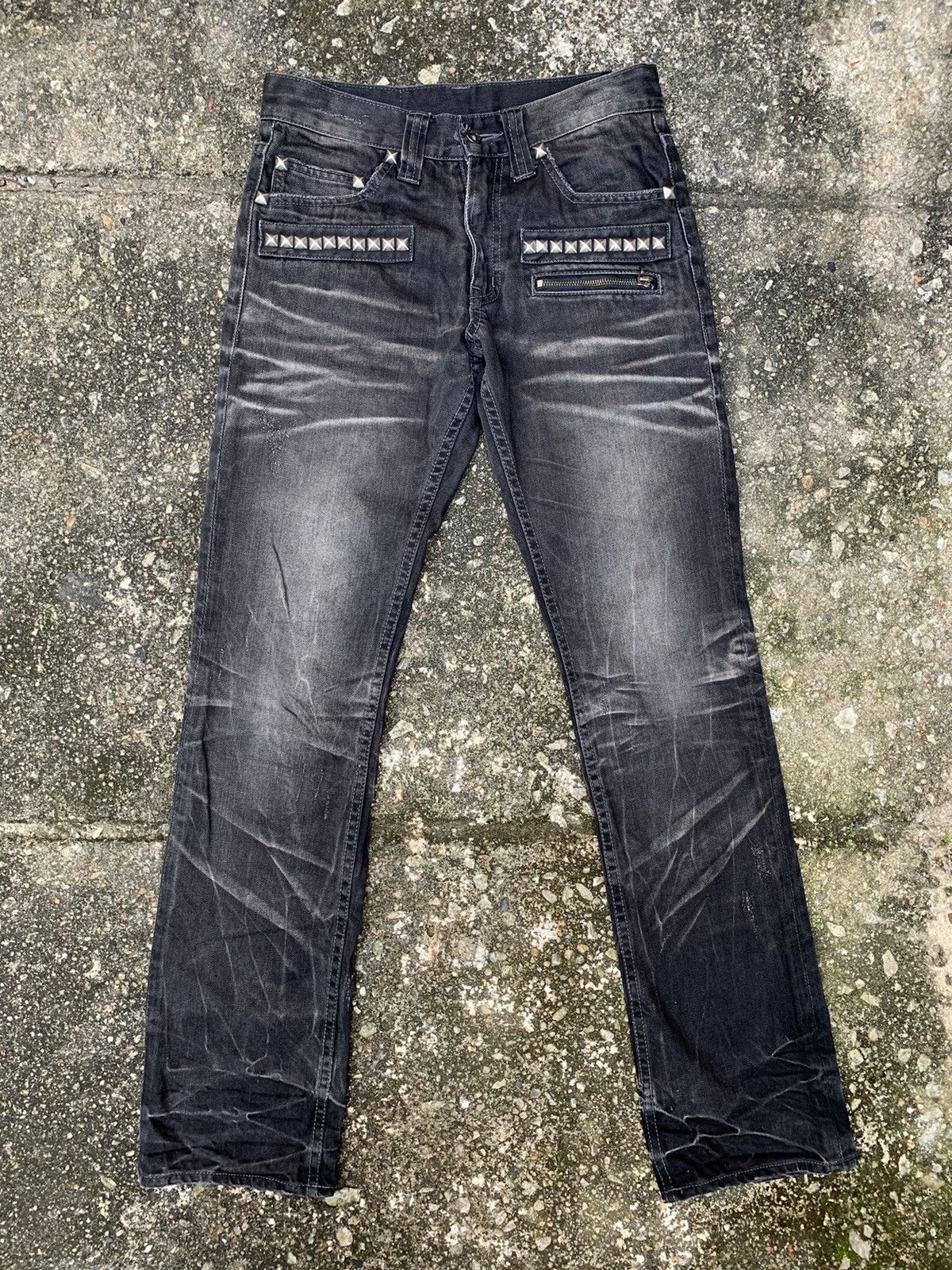 Japanese Brand Sementic Design Punk Denim Pants Size US 28 / EU 44 - 2 Thumbnail