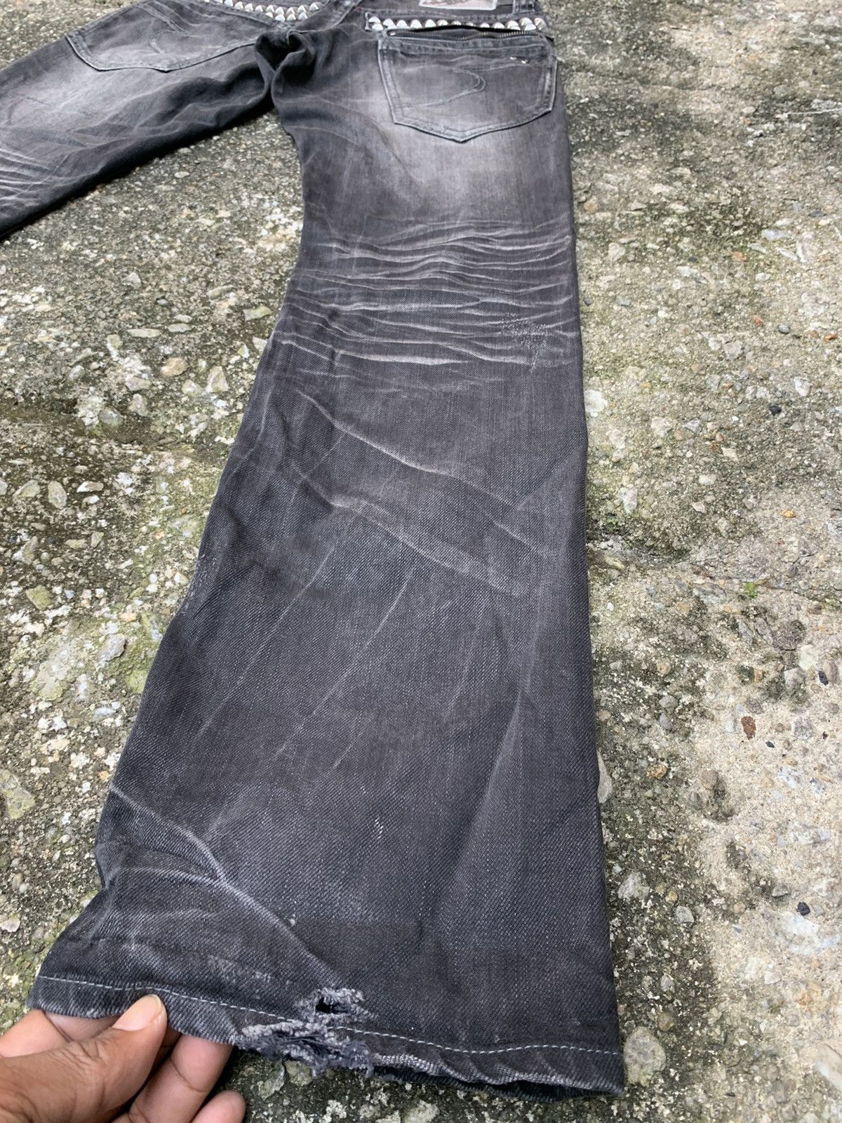 Japanese Brand Sementic Design Punk Denim Pants Size US 28 / EU 44 - 15 Thumbnail