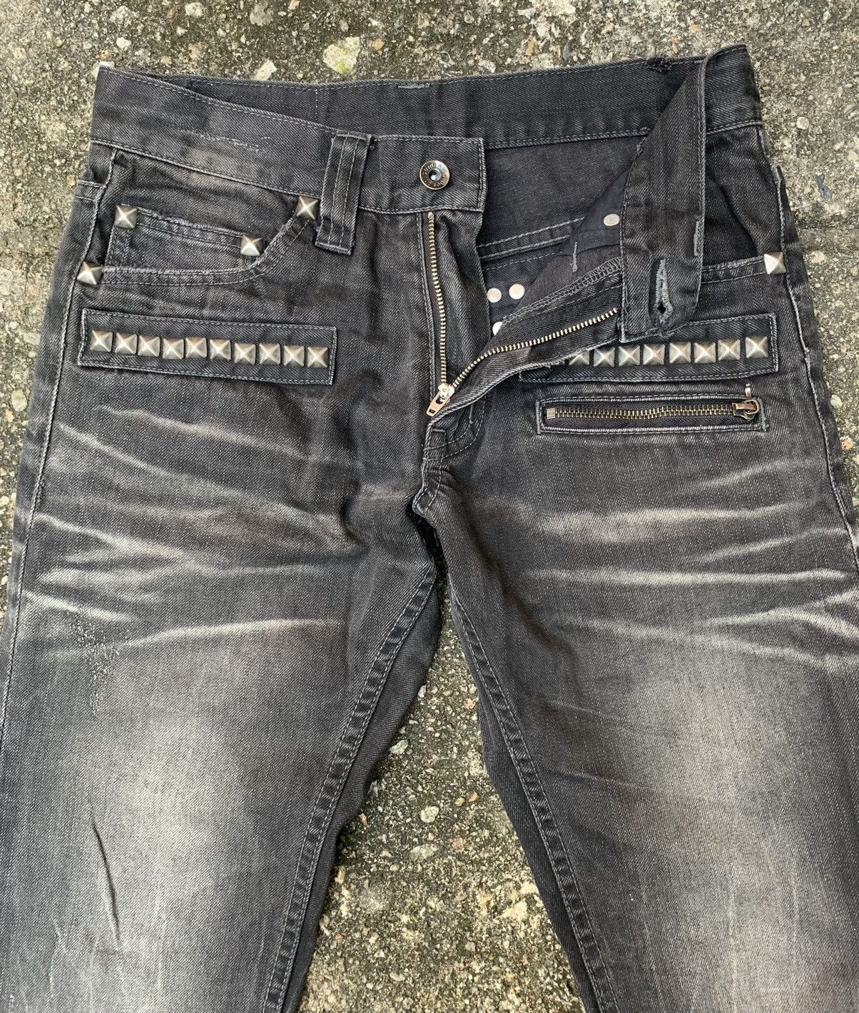 Japanese Brand Sementic Design Punk Denim Pants Size US 28 / EU 44 - 13 Thumbnail