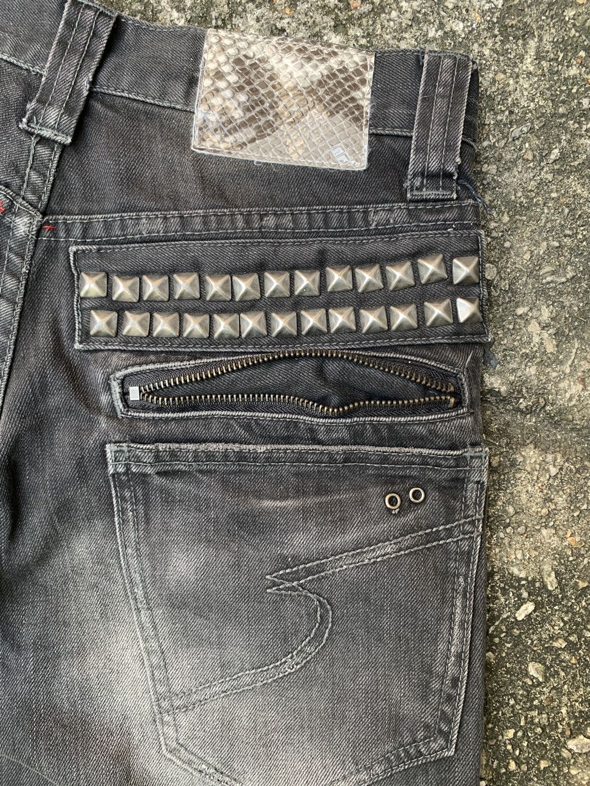 Japanese Brand Sementic Design Punk Denim Pants Size US 28 / EU 44 - 18 Thumbnail