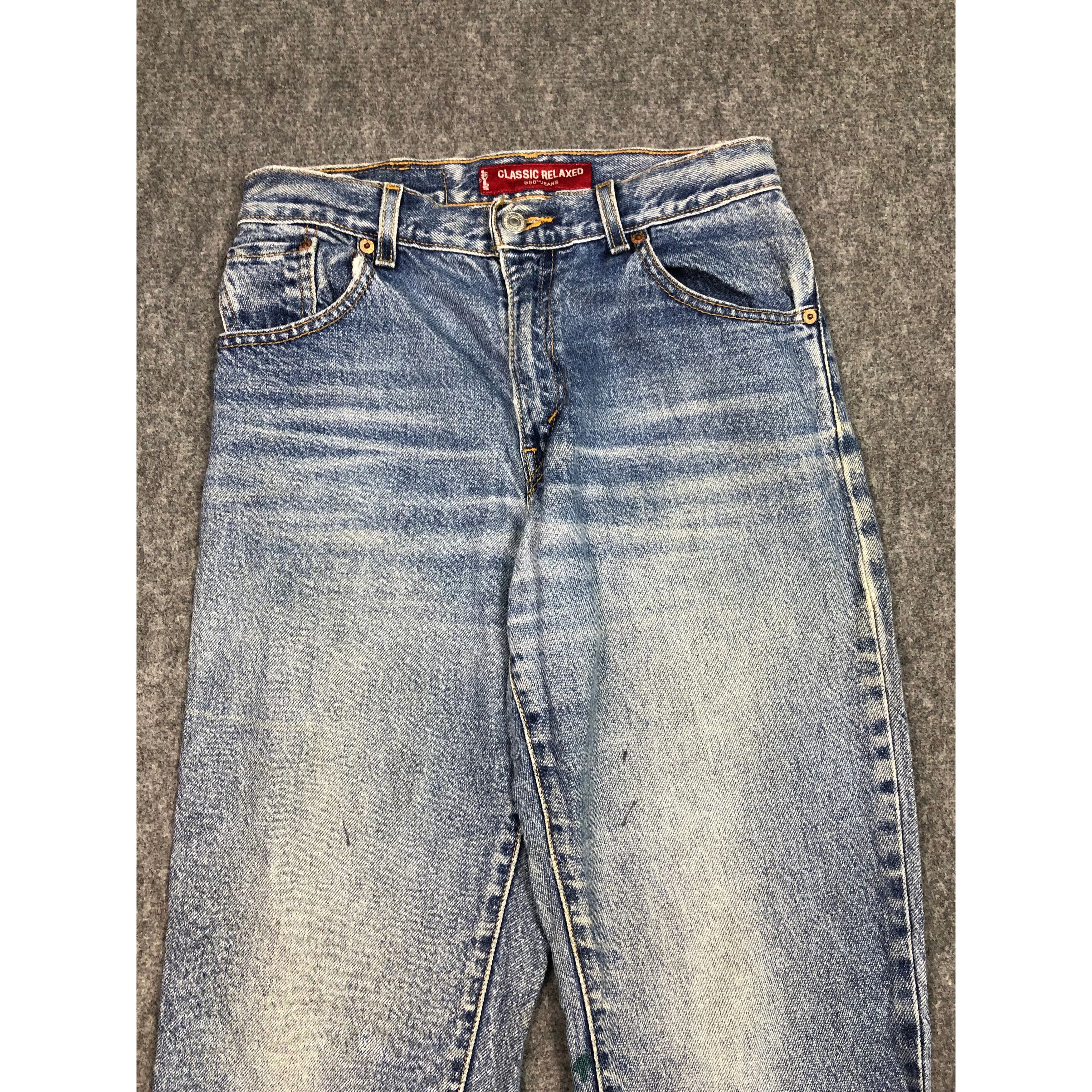 Levi's Vintage Levis 550 Relaxed Fit Faded Denim DP0174 Size US 28 / EU 44 - 3 Thumbnail