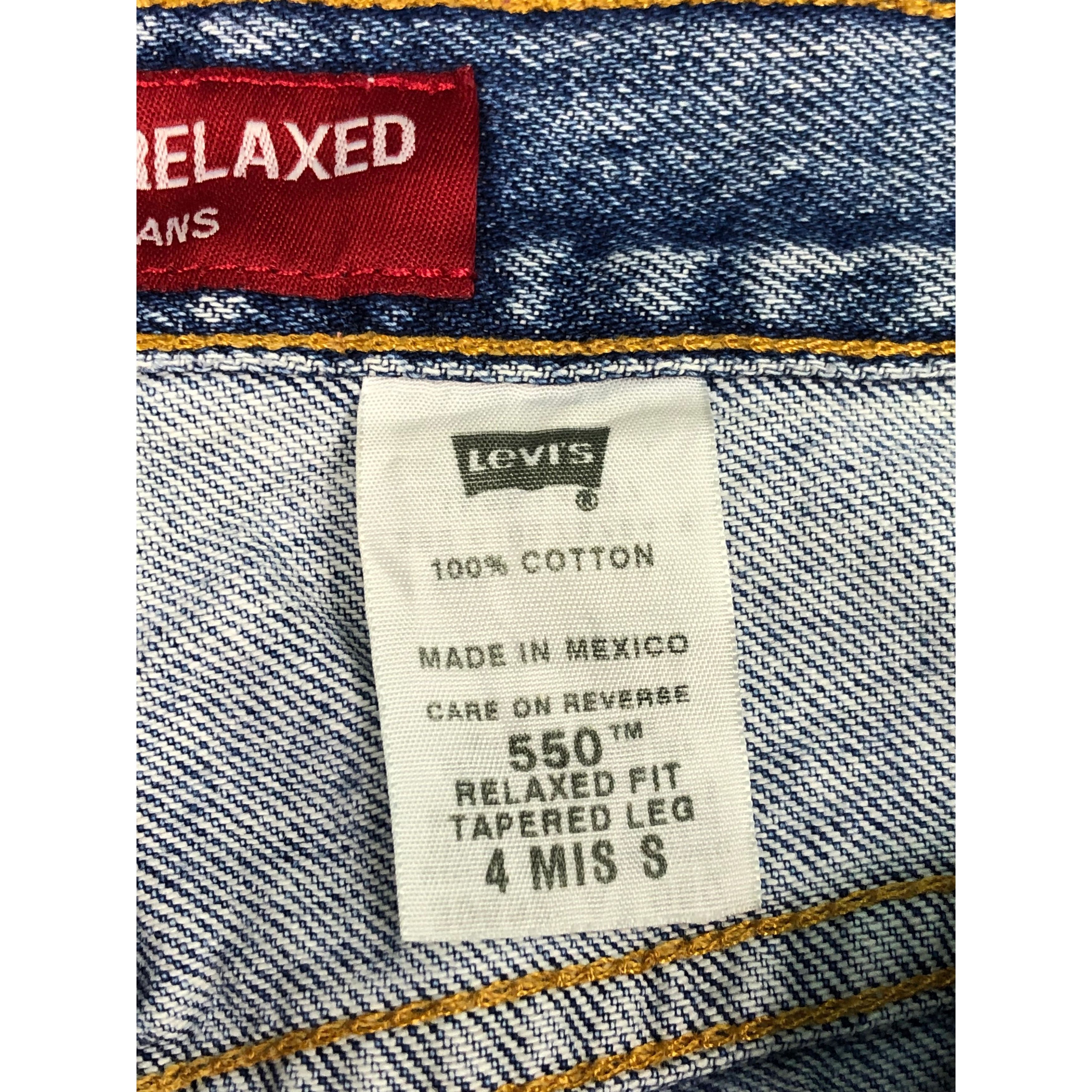 Levi's Vintage Levis 550 Relaxed Fit Faded Denim DP0174 Size US 28 / EU 44 - 7 Thumbnail