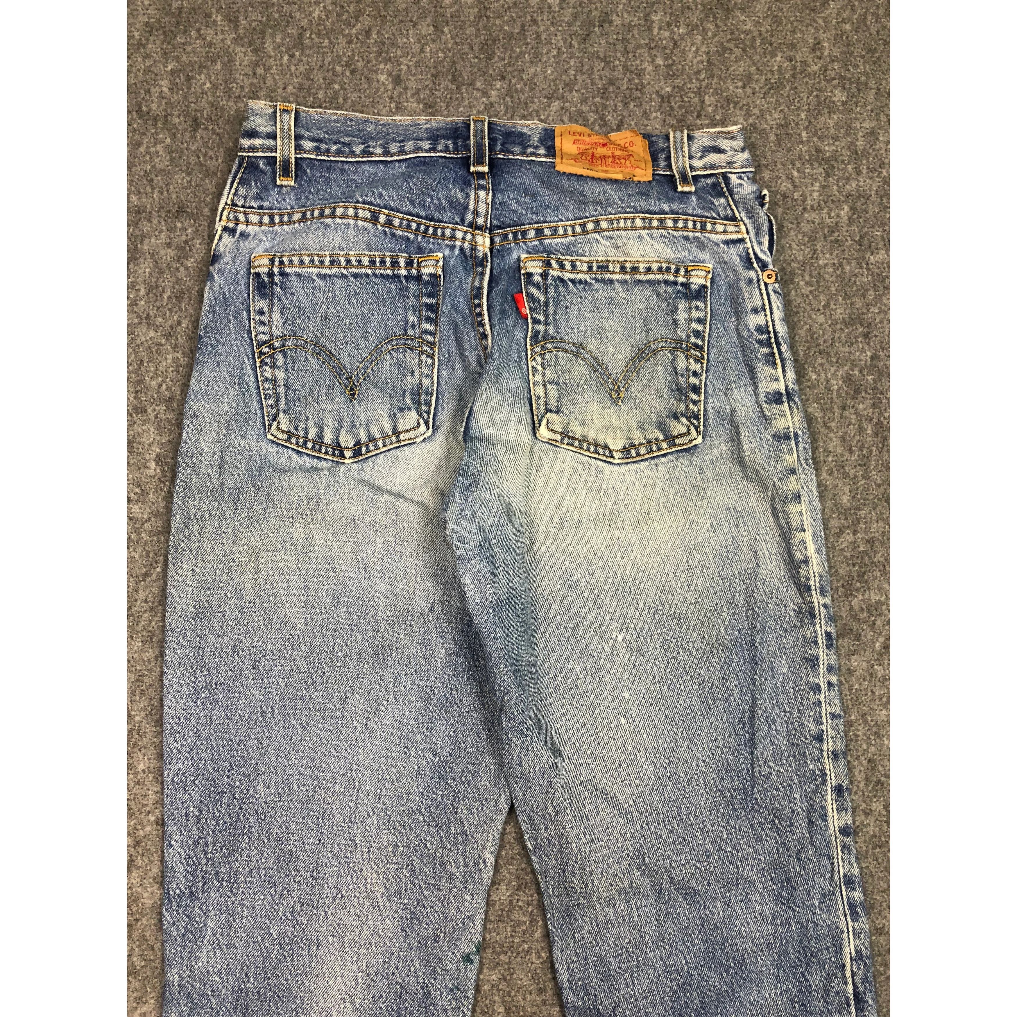 Levi's Vintage Levis 550 Relaxed Fit Faded Denim DP0174 Size US 28 / EU 44 - 4 Thumbnail