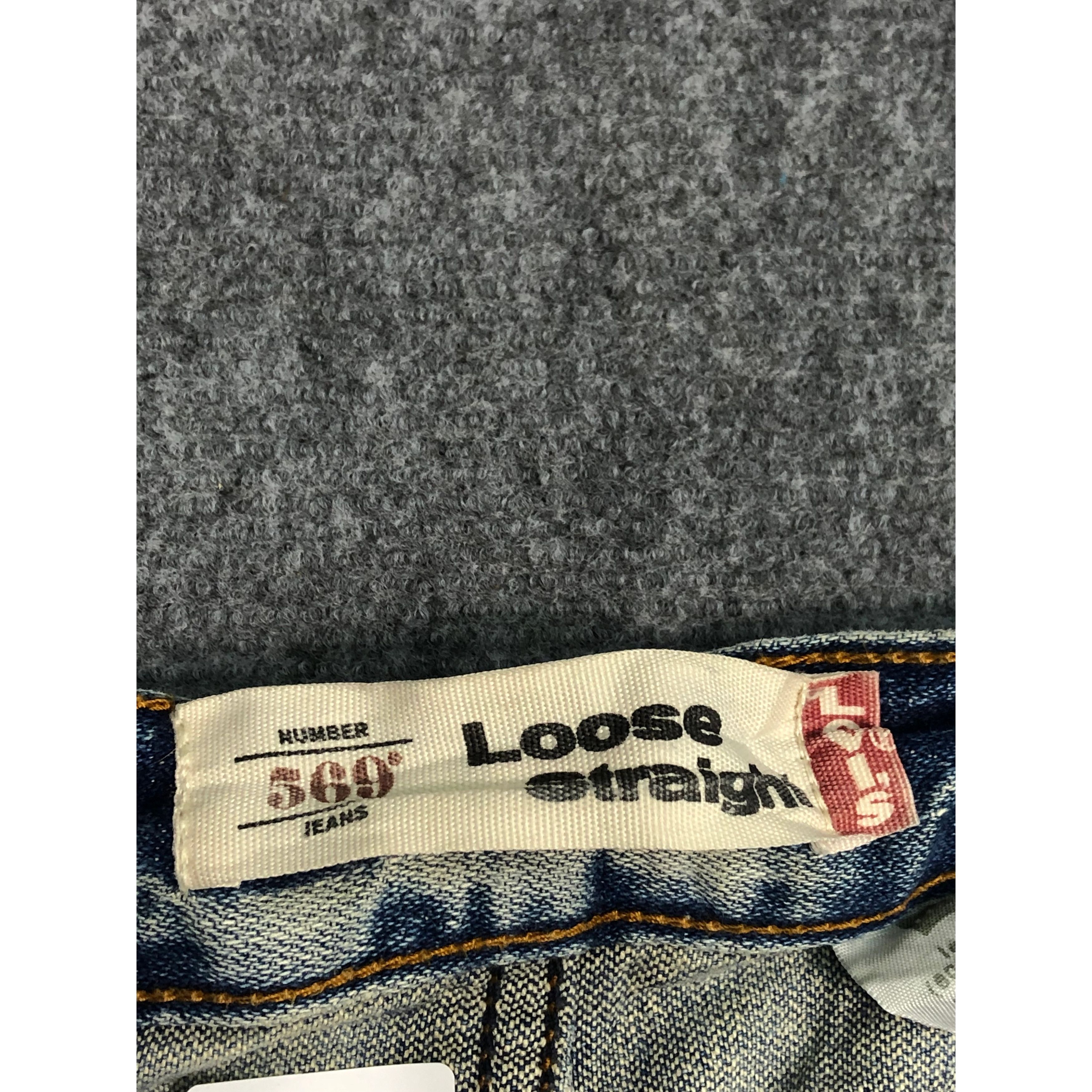 Levi's Vintage Levis 569 Loose Straight Cut Denim DP0188 Size US 28 / EU 44 - 6 Thumbnail