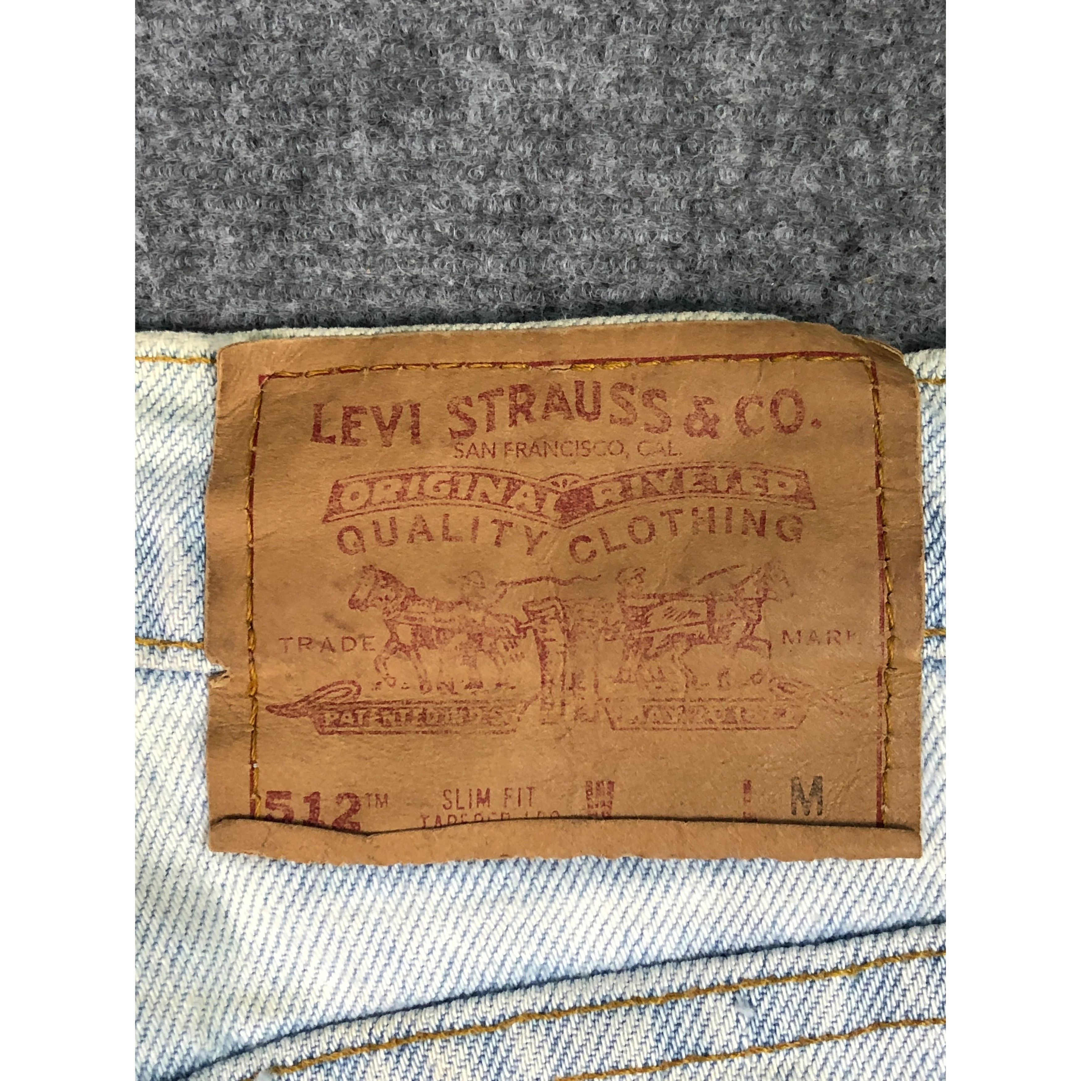 Levi's Vintage 90s Levis 512 Slim Fit Faded Blue Jeans DP0202 Size US 28 / EU 44 - 5 Thumbnail