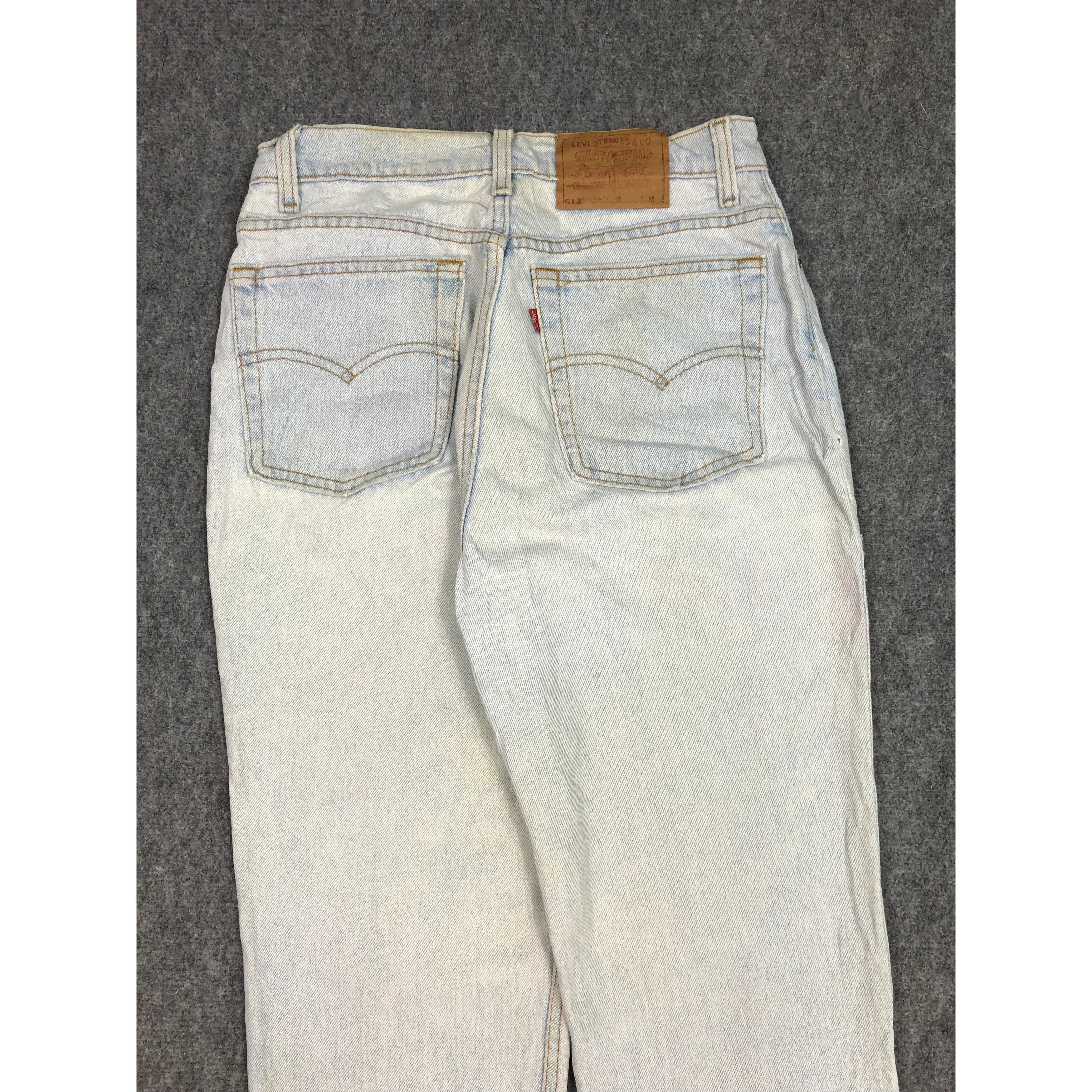 Levi's Vintage 90s Levis 512 Slim Fit Faded Blue Jeans DP0202 Size US 28 / EU 44 - 4 Thumbnail