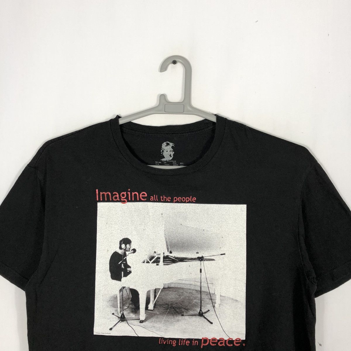 Band Tees × Vintage 🔥Legend🔥John Lennon Evergreen Imagine Song Clip Promo Tee Size US L / EU 52-54 / 3 - 2 Thumbnail