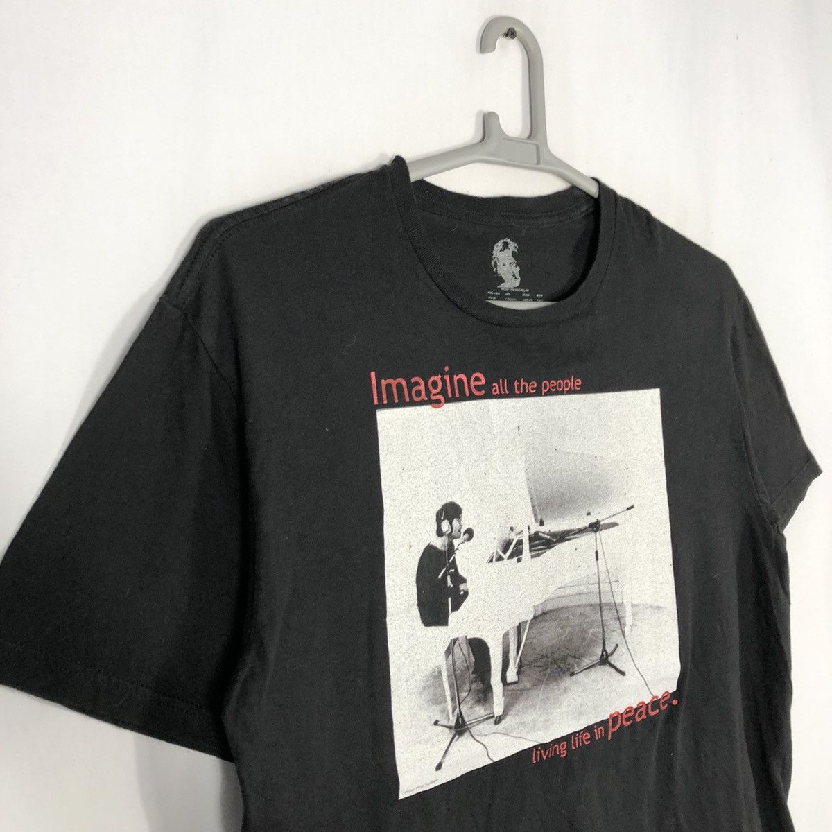 Band Tees × Vintage 🔥Legend🔥John Lennon Evergreen Imagine Song Clip Promo Tee Size US L / EU 52-54 / 3 - 7 Thumbnail